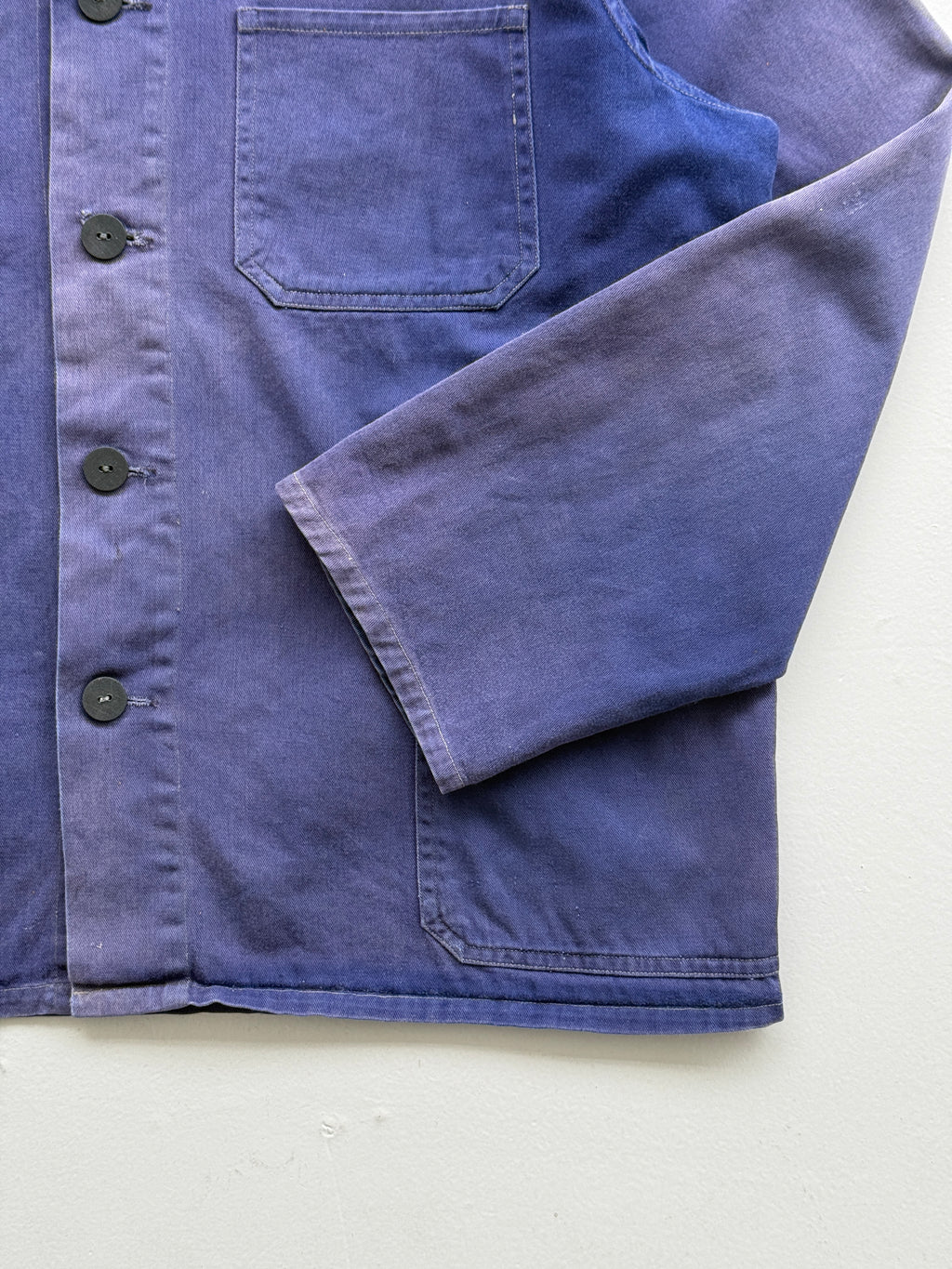 Faded Blue Friendship Made in China Vintage Workwear Chore Jacket CH386 - XS
