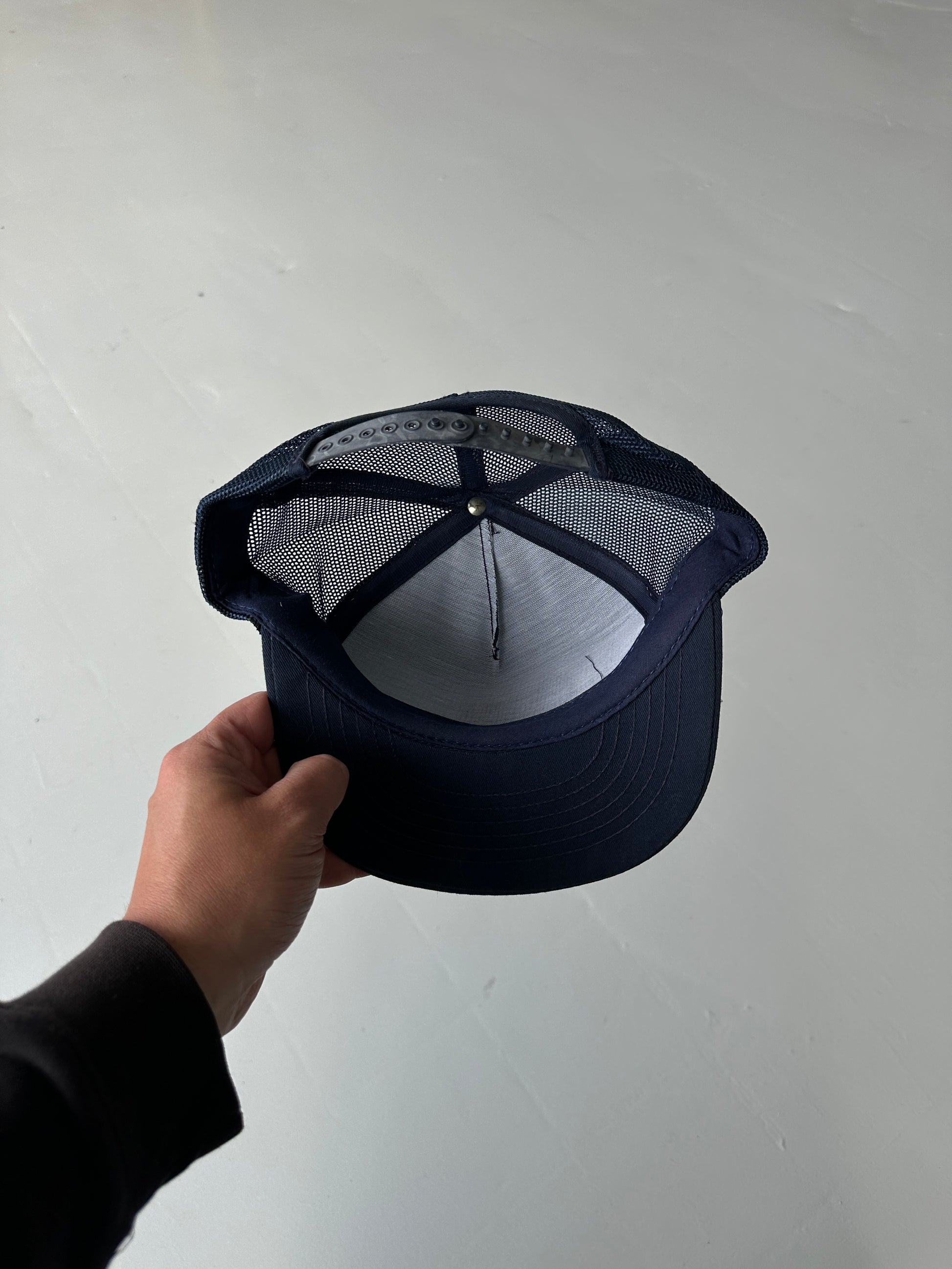 Navy OTR Tire Service Vintage Foam SnapBack Trucker Cap