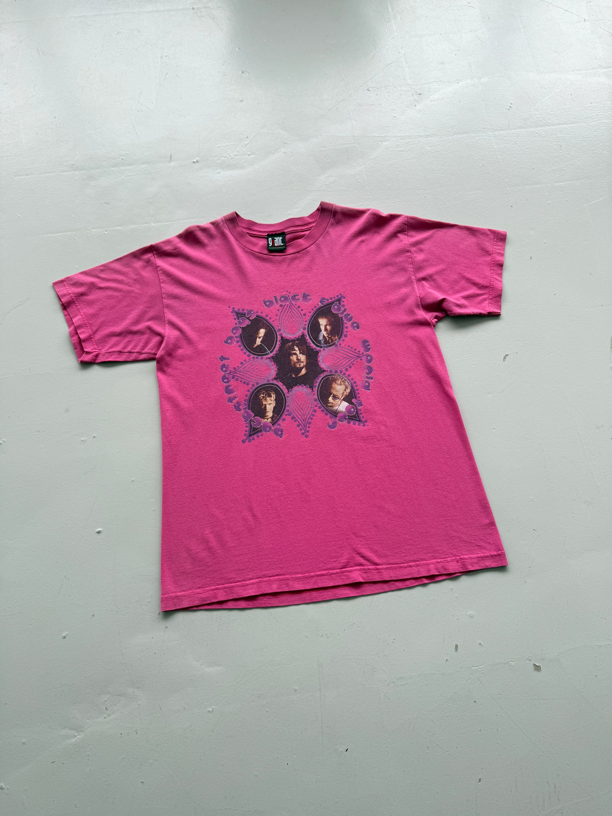 Pink Backstreet Boys 90's Vintage Giant Label Graphic Band T-Shirt - Large