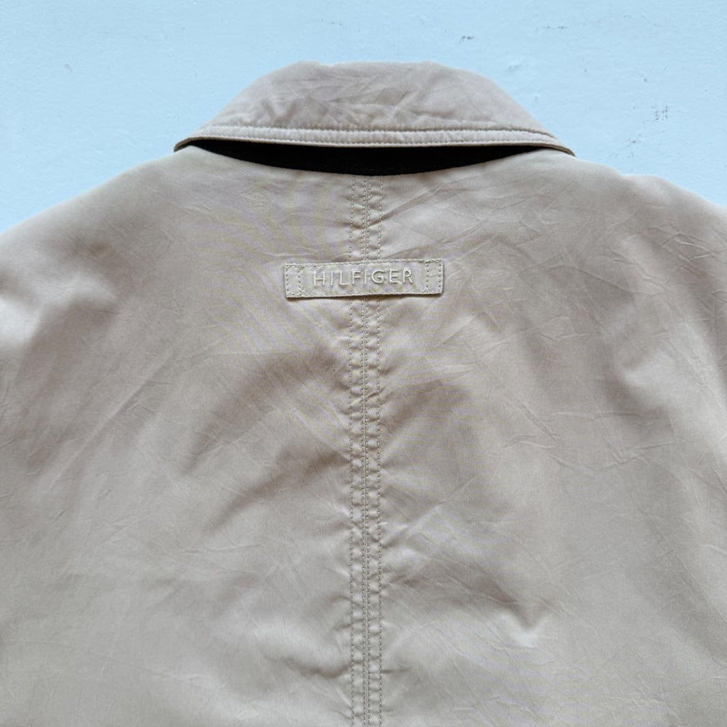 Cream Tommy Hilfiger 00’s Vintage Denim Duffel Coat - XL