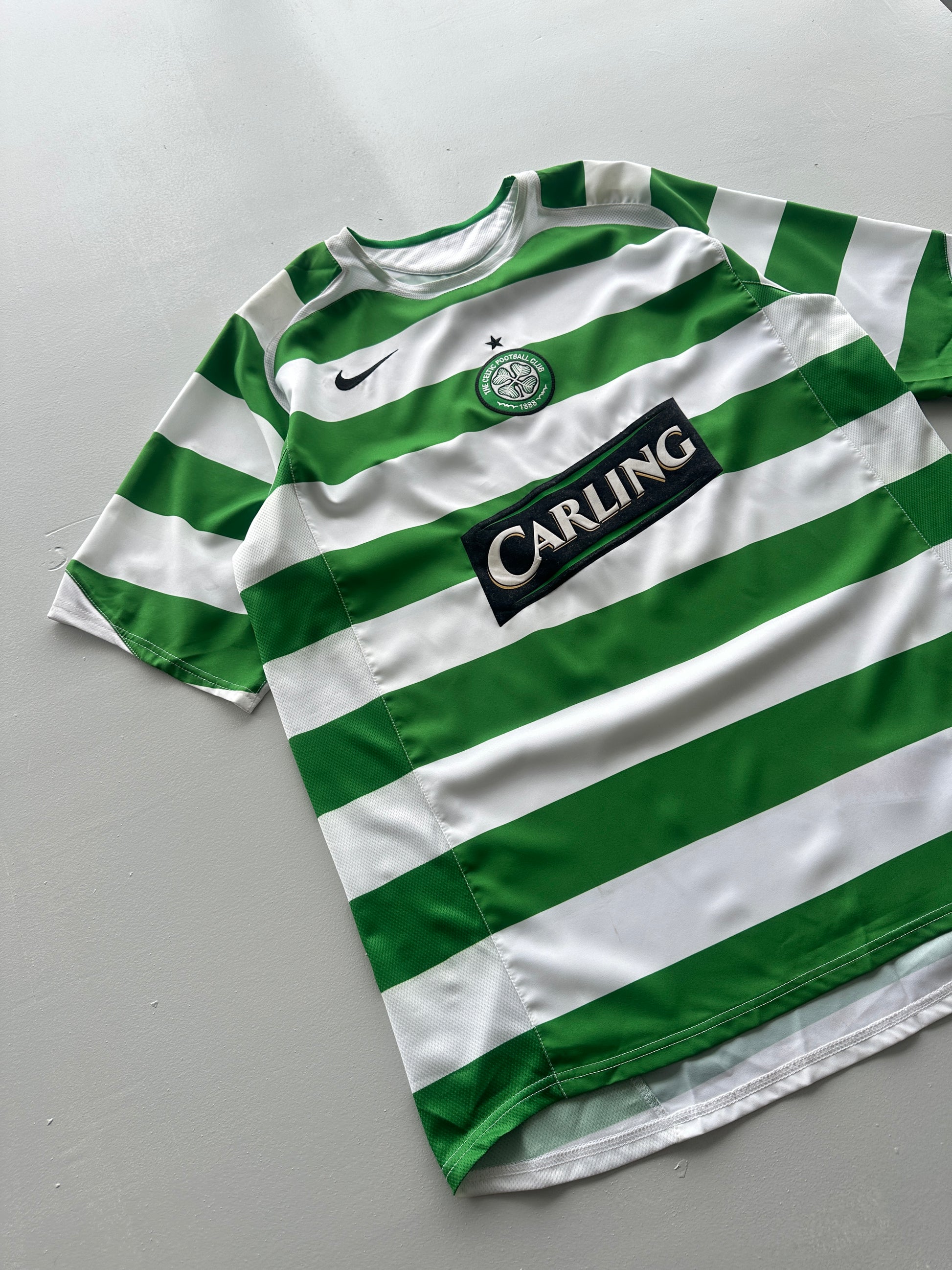 Nike Celtic FC Carling Sponsor 00's Vintage Home Football Shirt - Large
