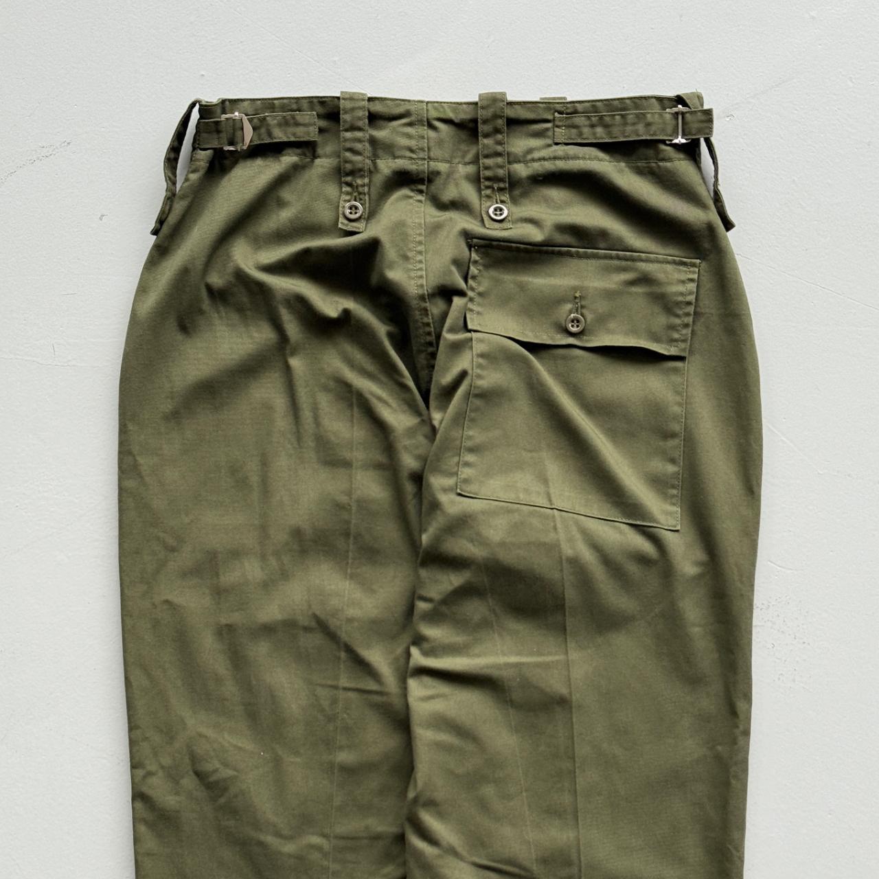 Green Military Pants 90's Vintage Trousers - 28” x 31”