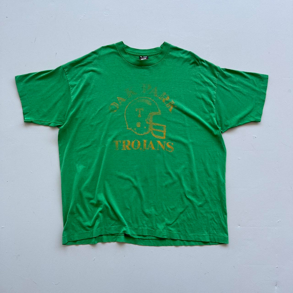 Green Trojans 80s/90s Americana Vintage T-shirt - 2XL