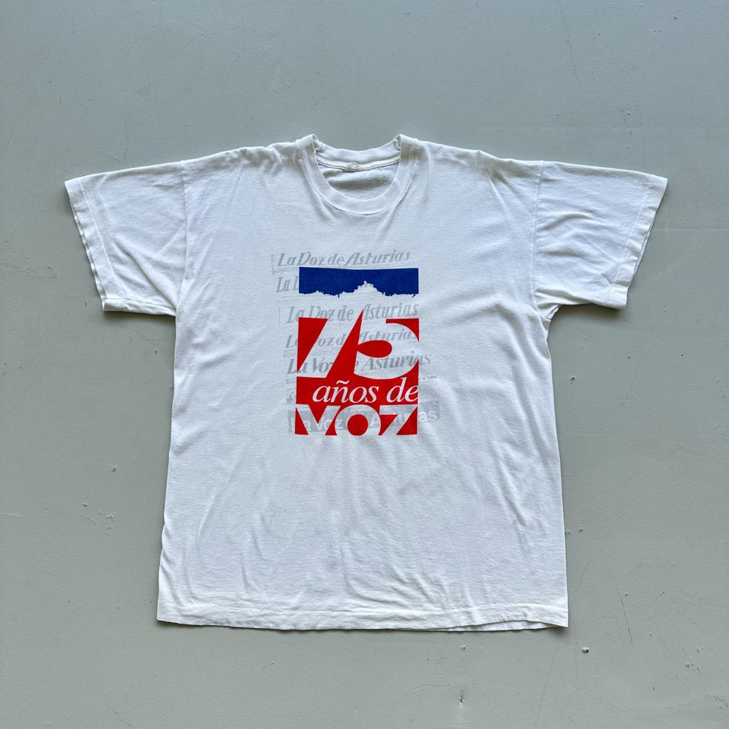 White French 75 Year Anniversary Vintage 90's T-shirt - XL