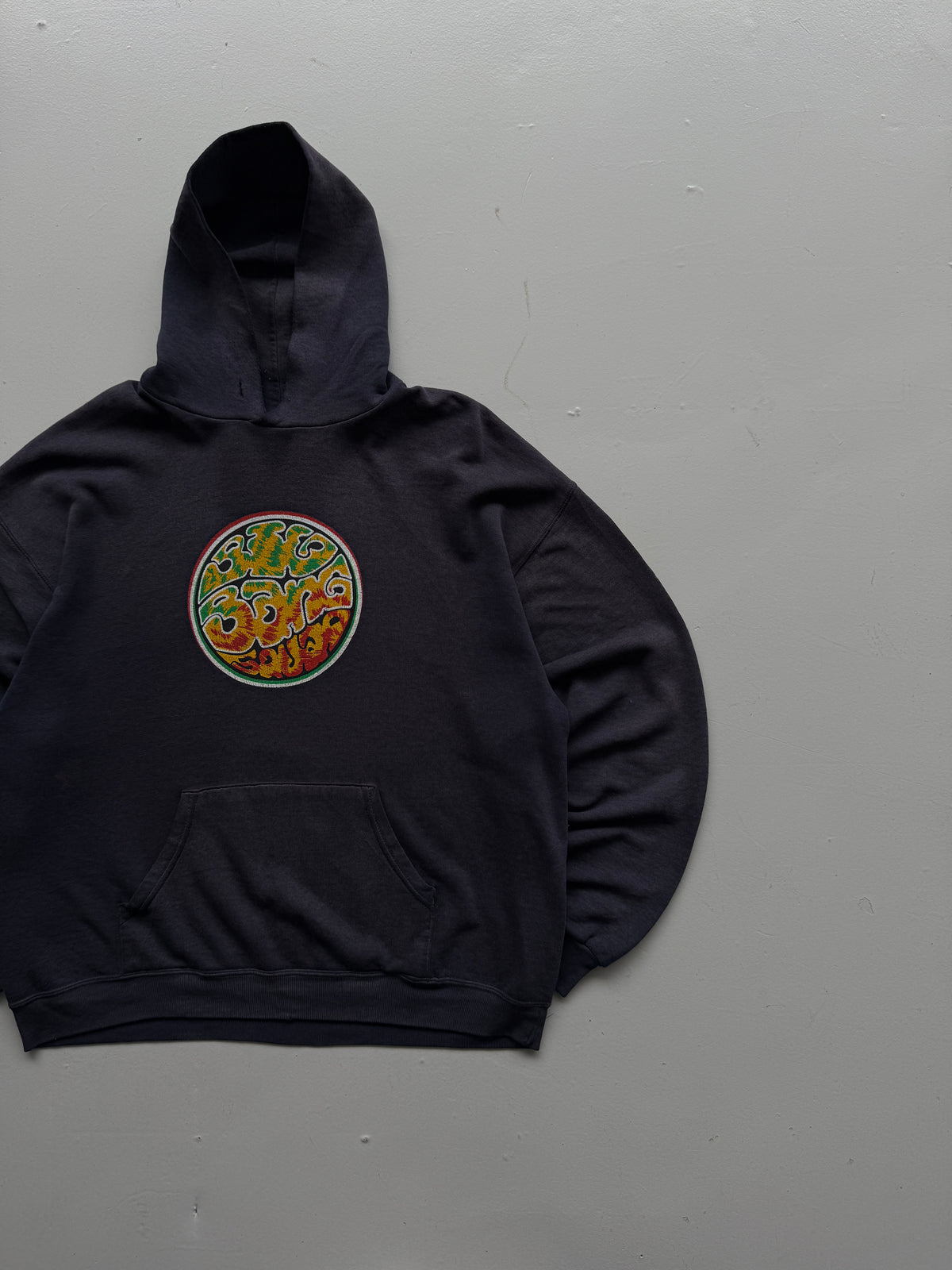 Big Bang Faded Graphic 90's Vintage Hoodie - XL