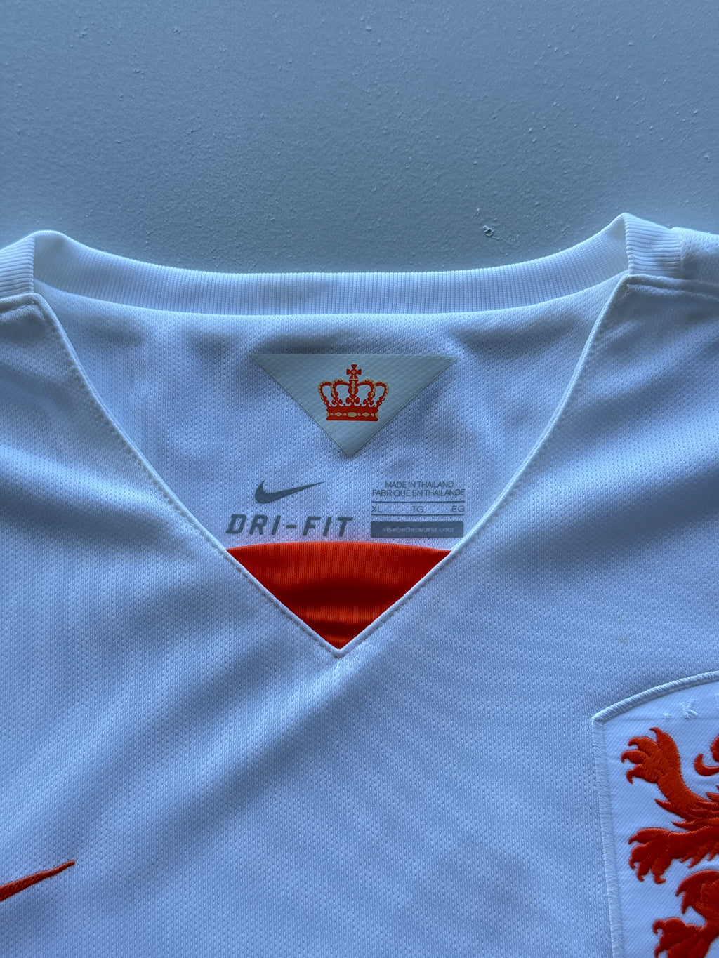 Nike Netherlands De Jong 2015 Away Vintage Football Shirt #6 - XL