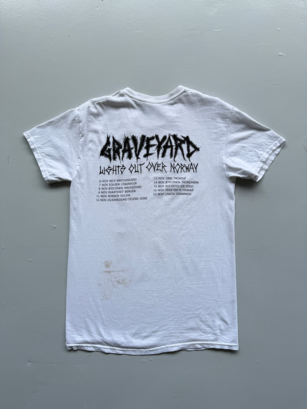 White Graveyard 00's Vintage Metal Band Graphic T-Shirt - Small