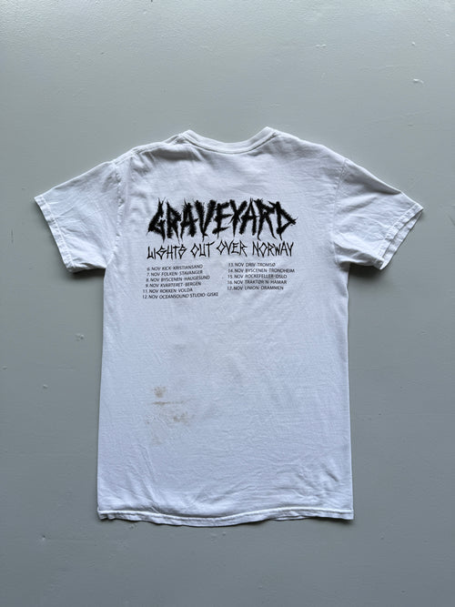 White Graveyard 00's Vintage Metal Band Graphic T-Shirt - Small