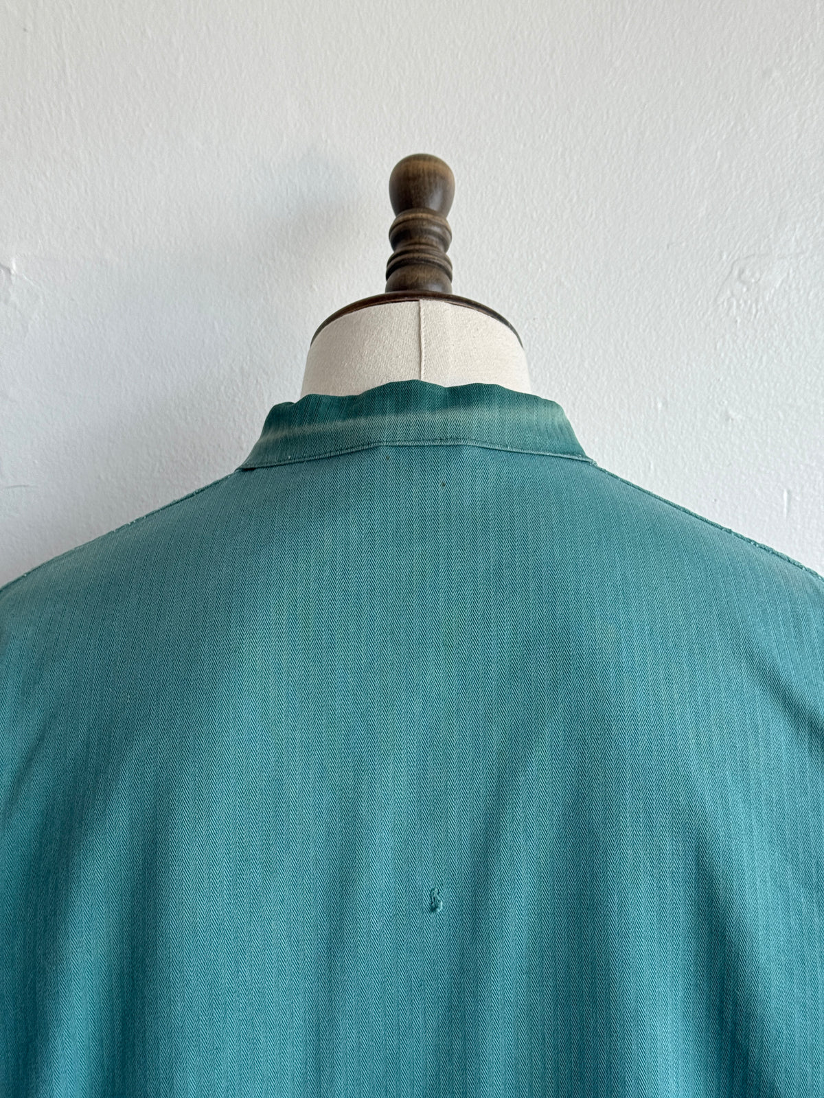 Thrashed Green French 1960s Vintage Workwear Chore Jacket CH504 - Small