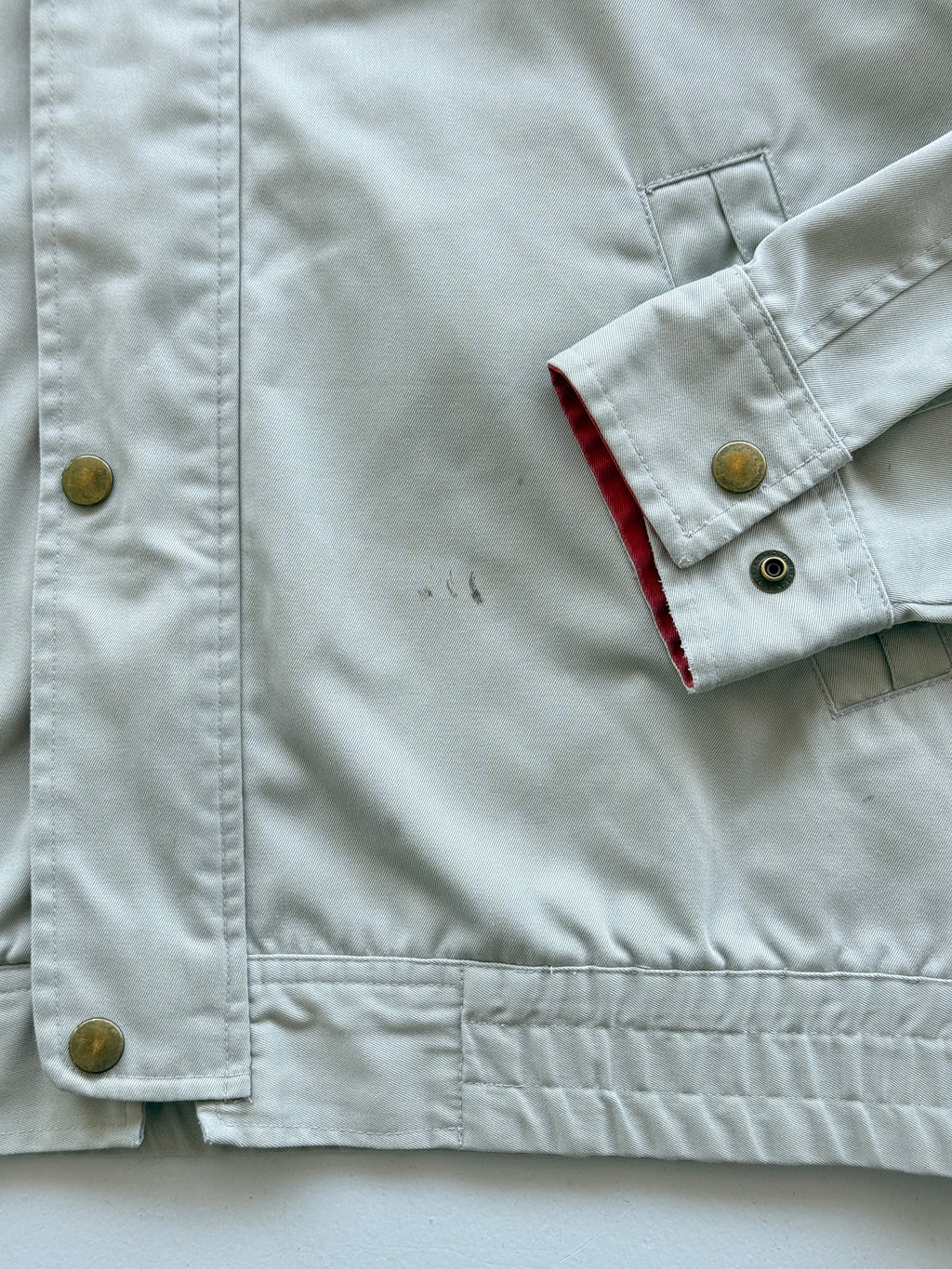 Grey Japanese Workwear 90's Vintage Bridgestone Mechanics Jacket - Medium