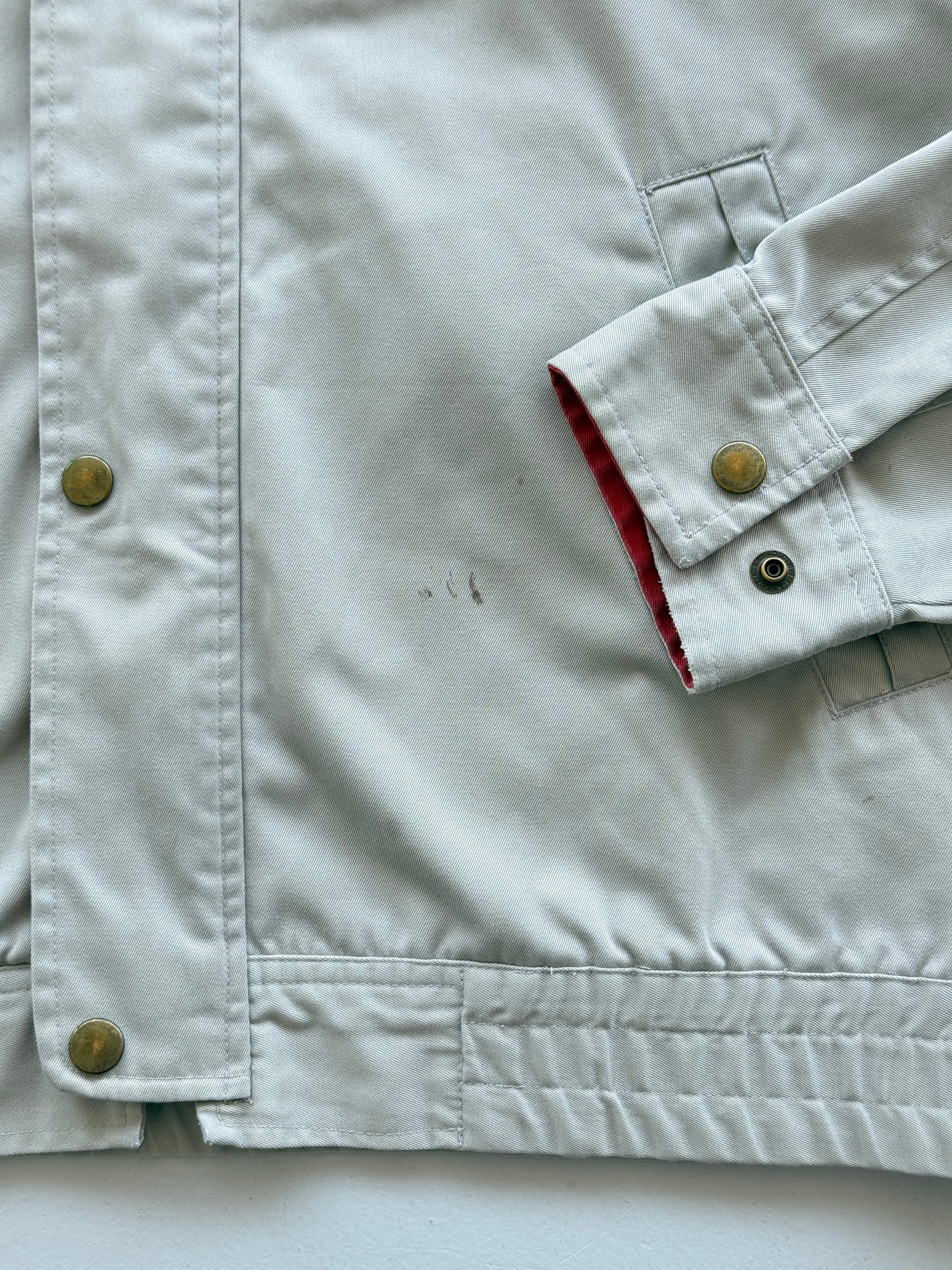 Grey Japanese Workwear 90's Vintage Bridgestone Mechanics Jacket - Medium