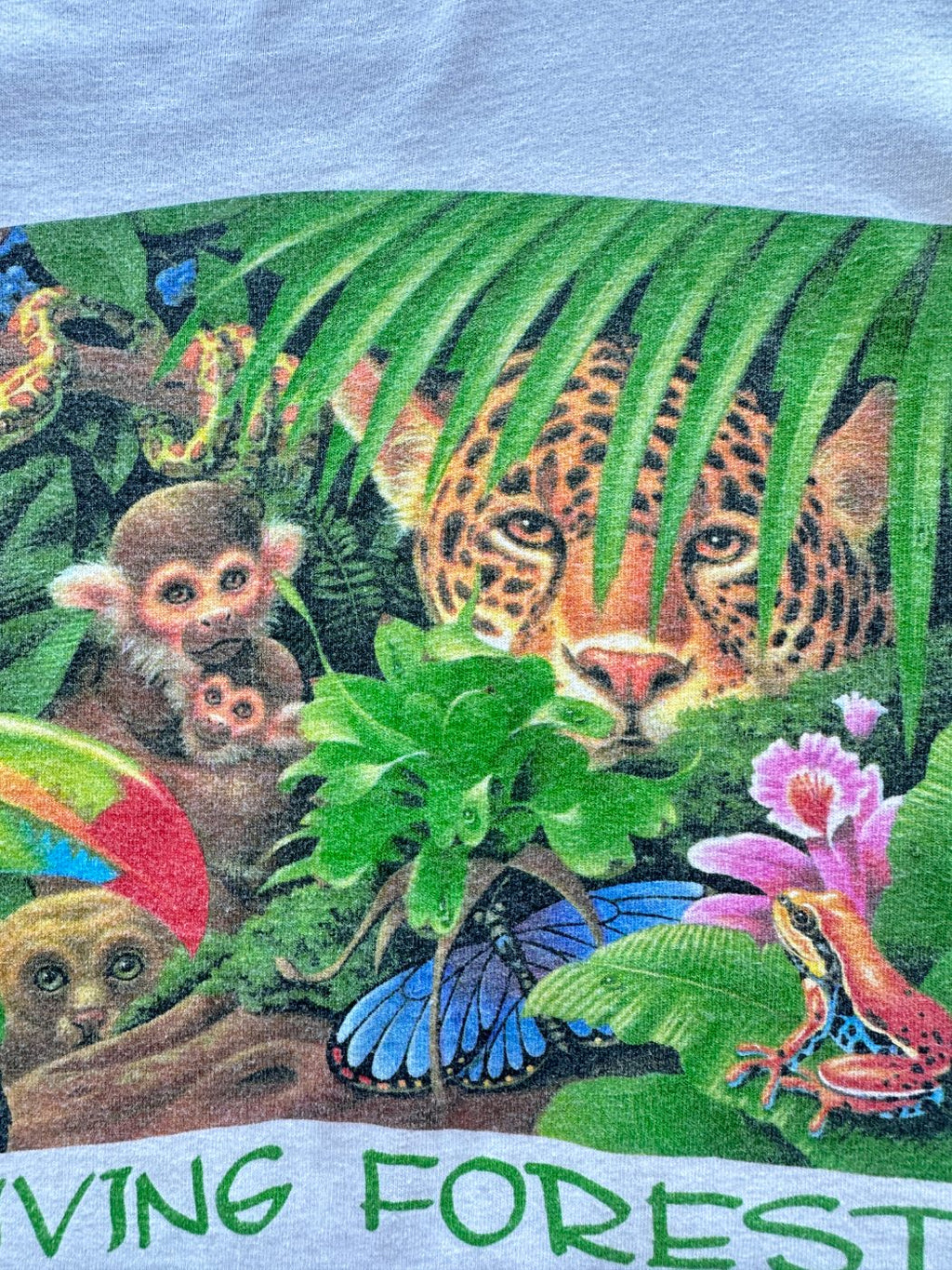 Human-i-Tees The Living Forest 90's Vintage Single Stitch T-Shirt - XL
