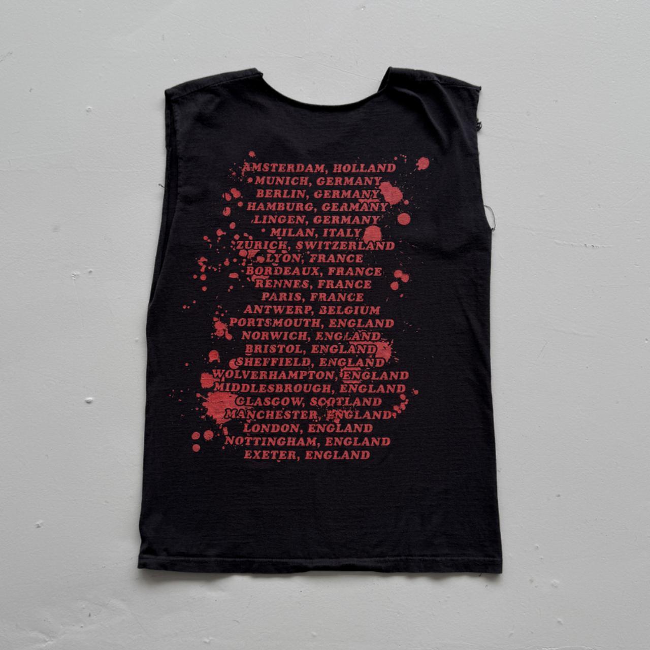 Black Murder Dolls 00s Vintage Graphic Hand Cut Vest T-Shirt - XS