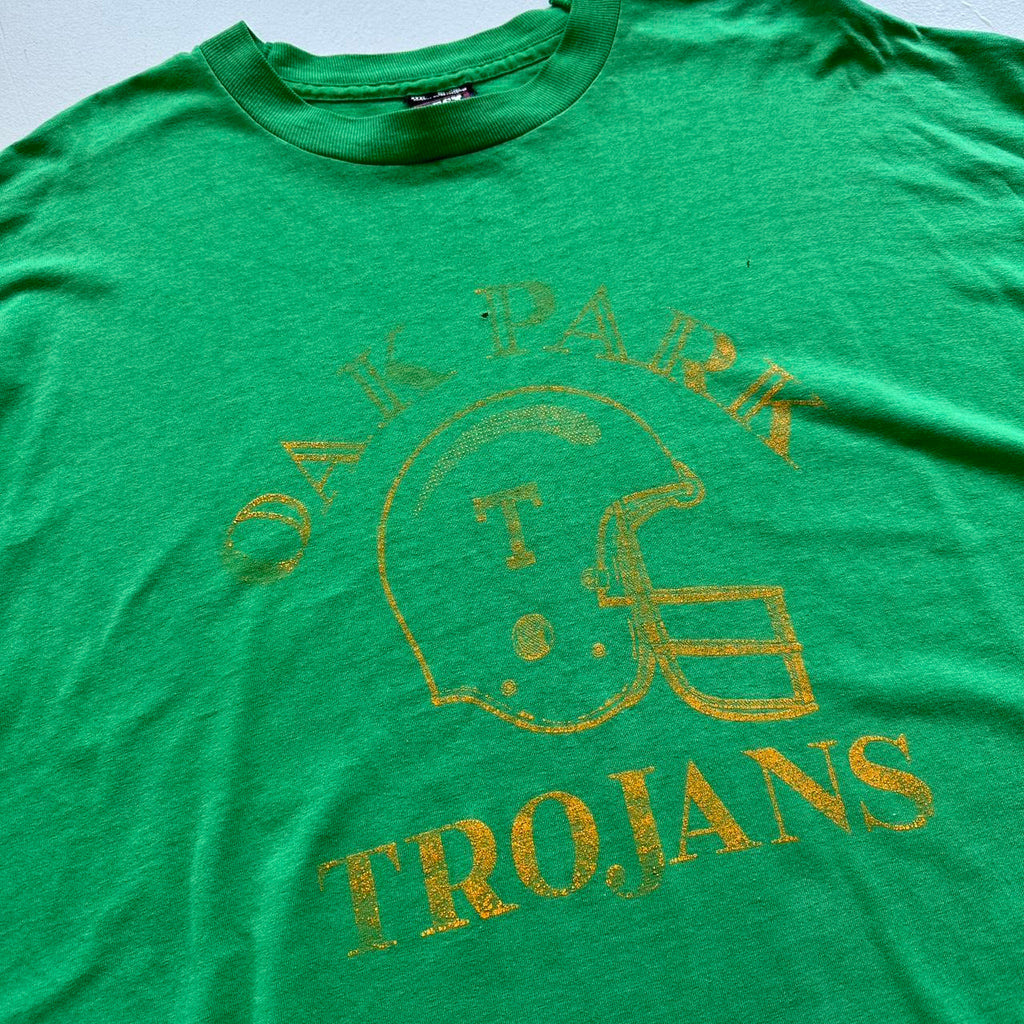 Green Trojans 80s/90s Americana Vintage T-shirt - 2XL