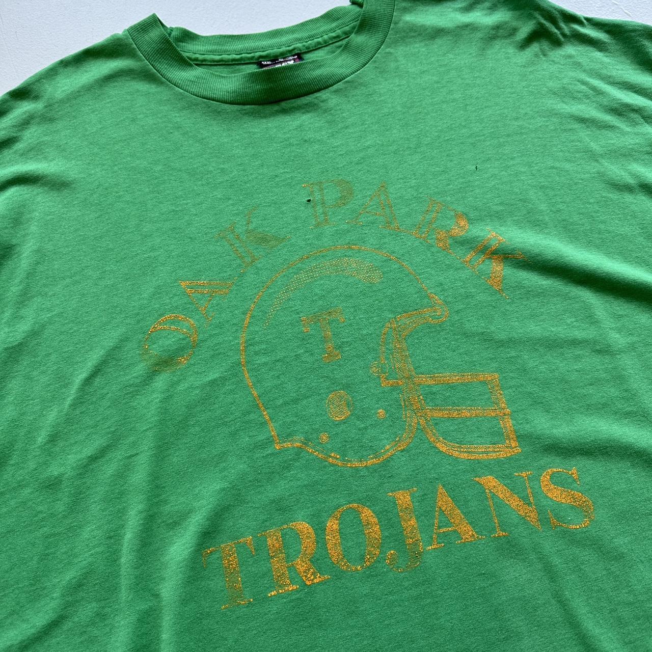 Green Trojans 80s/90s Americana Vintage T-shirt - 2XL