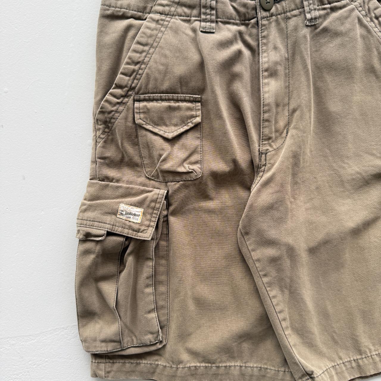Tan Timberland Cotton 00’s Cargo Shorts - 32"