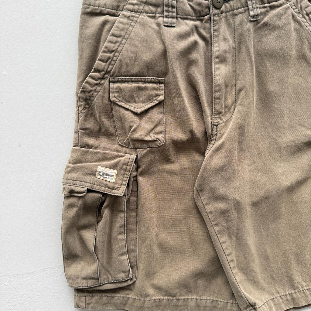 Tan Timberland Cotton 00’s Cargo Shorts - 32"