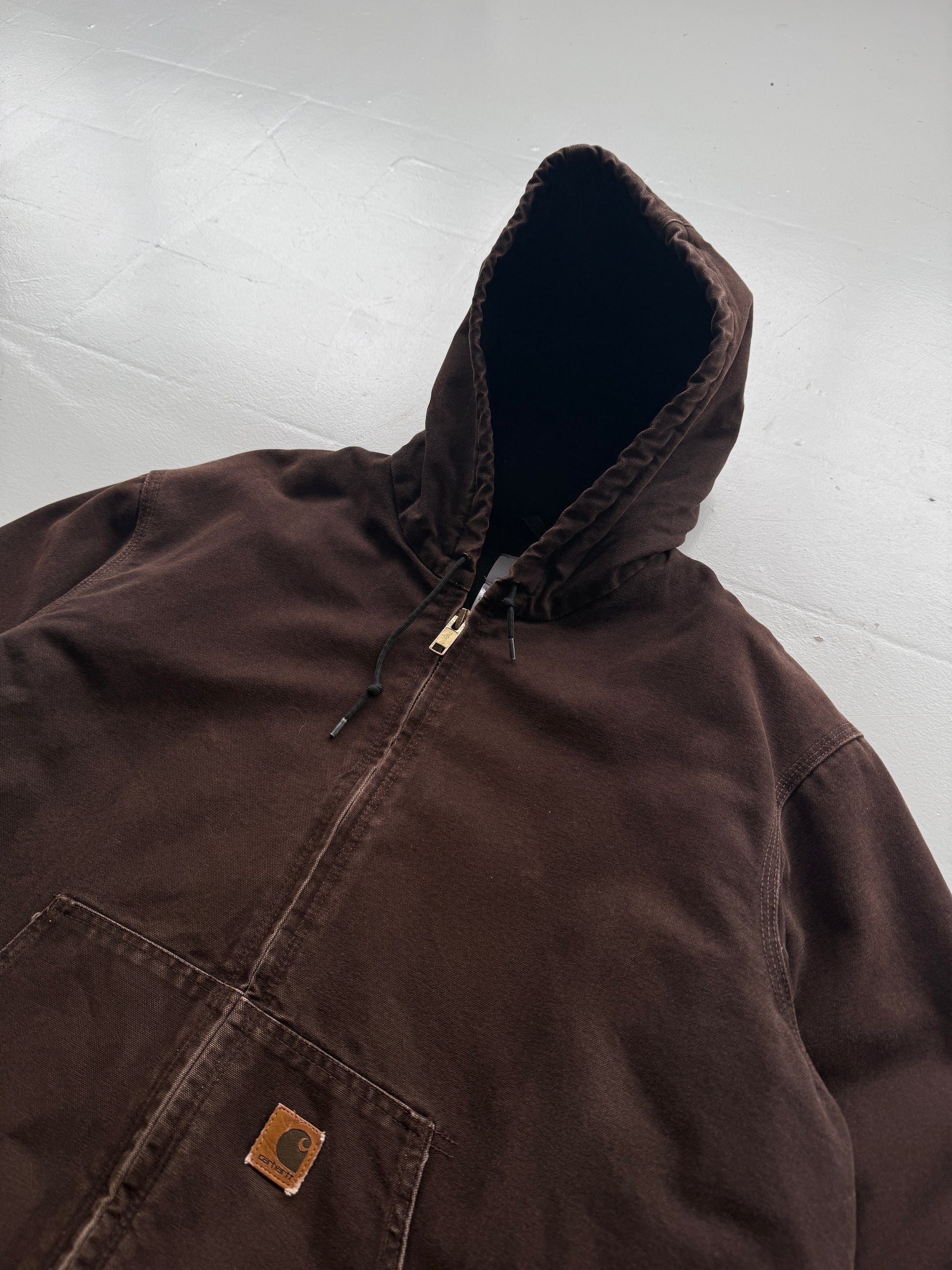 Faded Brown Carhartt 90's Vintage Cavas Active Jacket - XXL