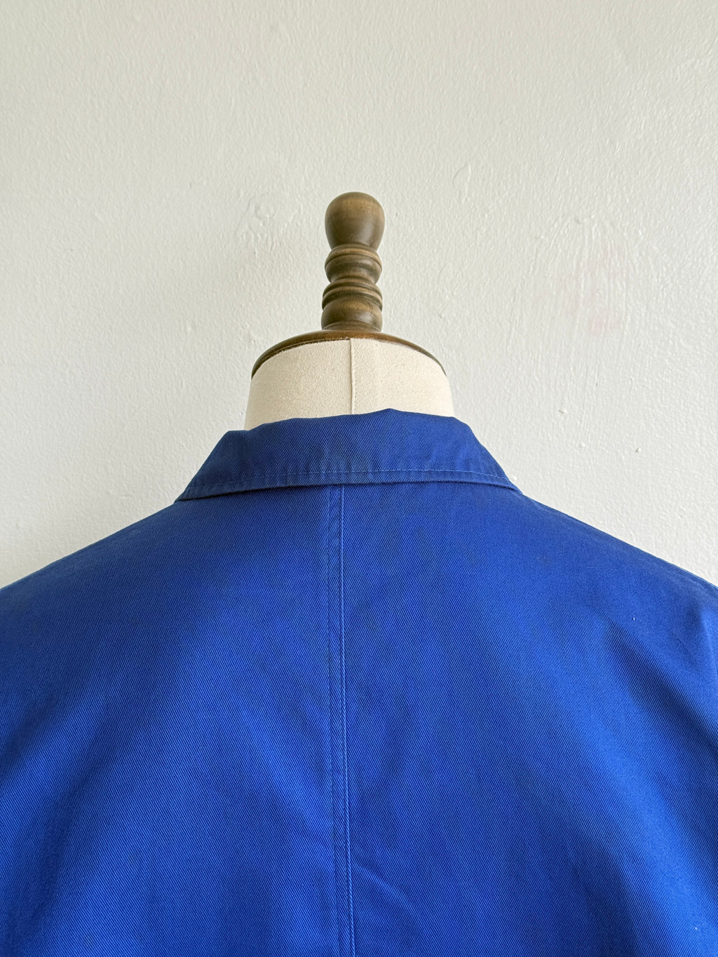 Blue French Vintage Workwear Chore Jacket CH437 - Large
