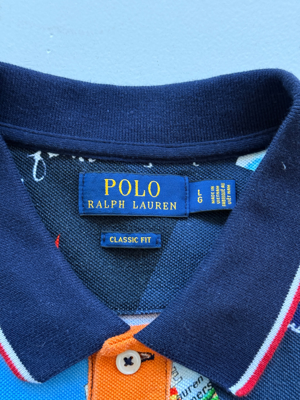 Polo Ralph Lauren Côte D'Azur All Over Print 2010's Polo Shirt - Large