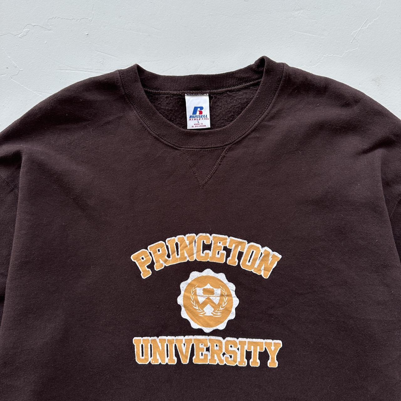 Brown Russell Athletic Princeton University 90s Sweatshirt - Large