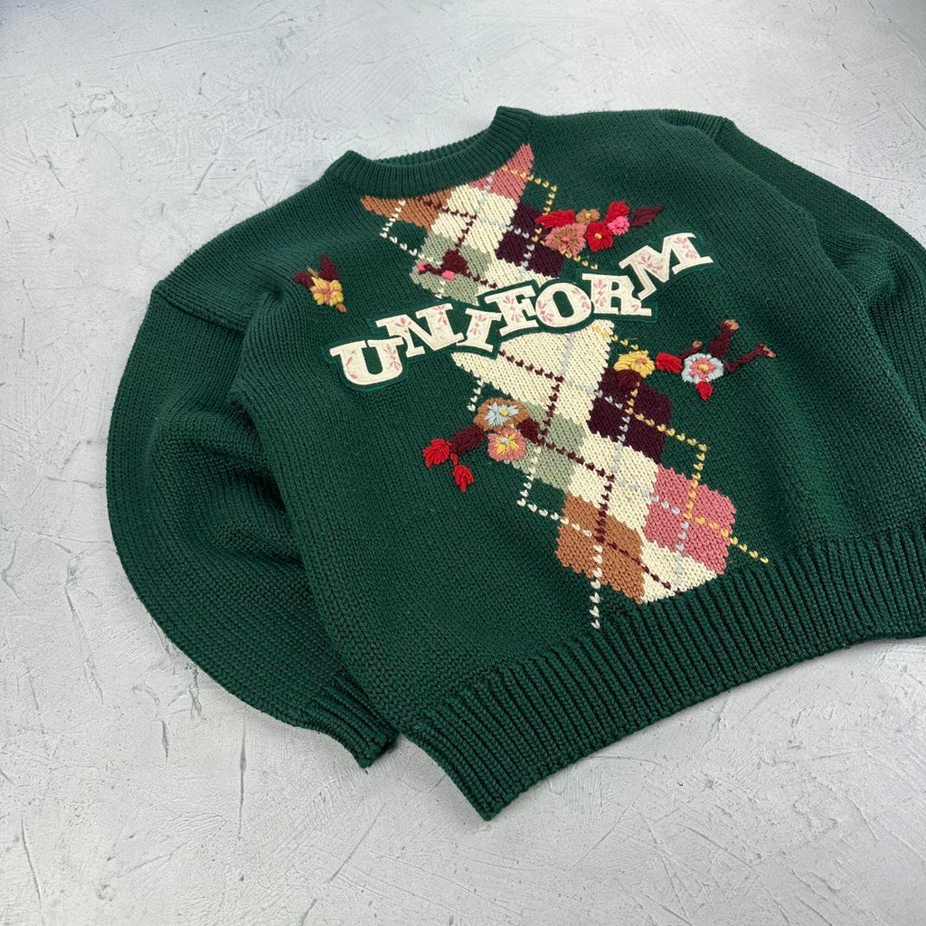 Uniform 90's Knitted Sweatshirt - Medium