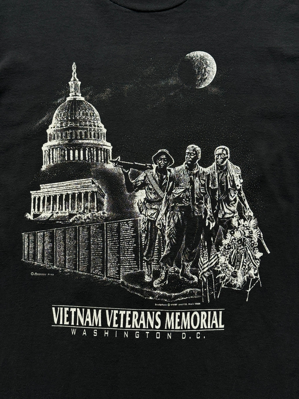 Black Vietnam 90's Vintage Graphic Single Stitch Tourist T-Shirt - Medium