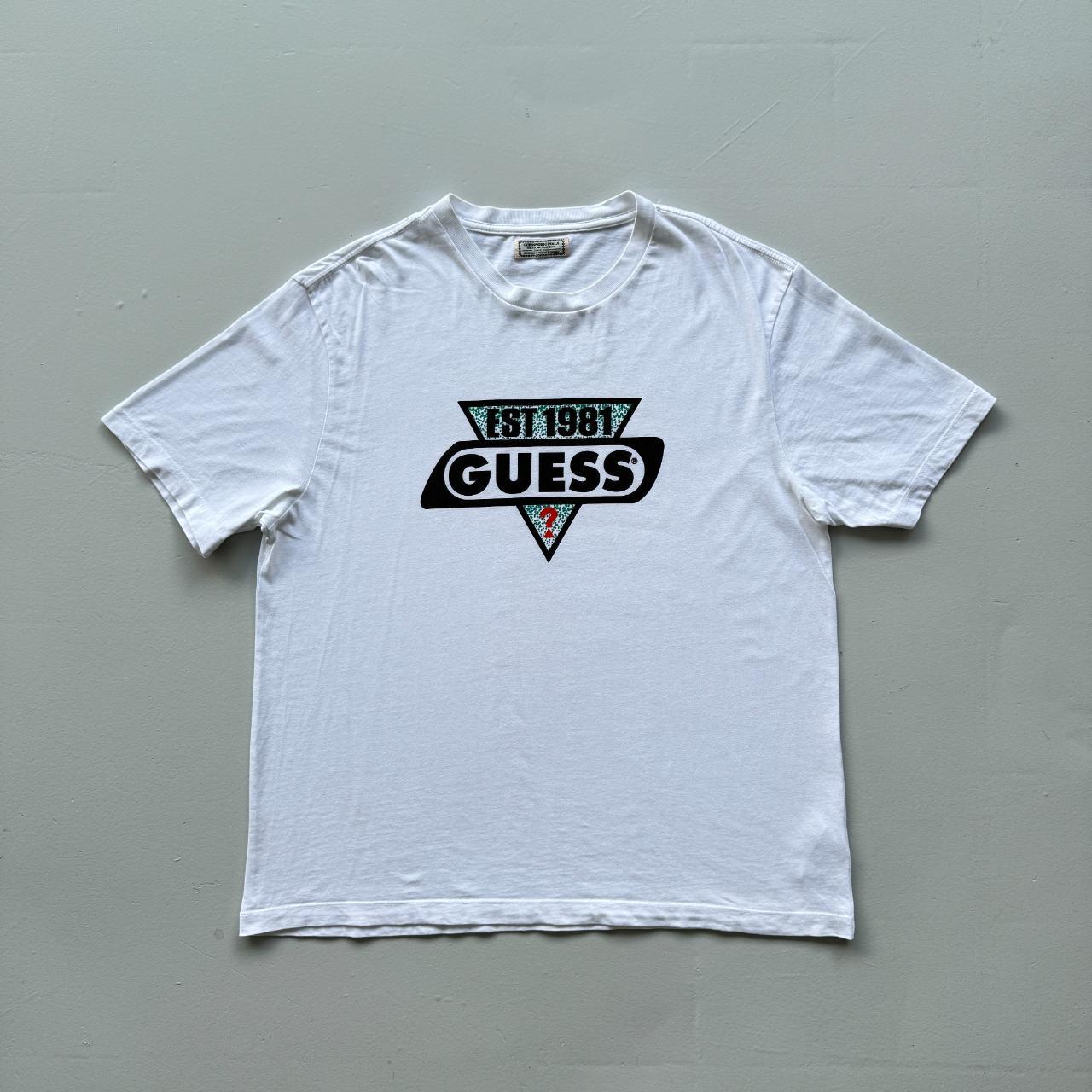 White Guess Vintage 90s T-shirt - XL