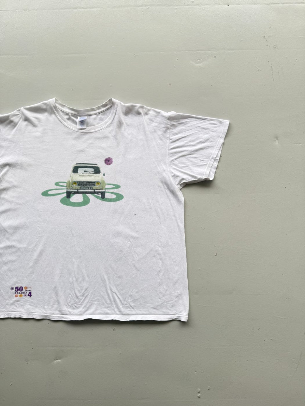 Renault 4 '50 Jahre' Anniversary Graphic Vintage T-Shirt - XL
