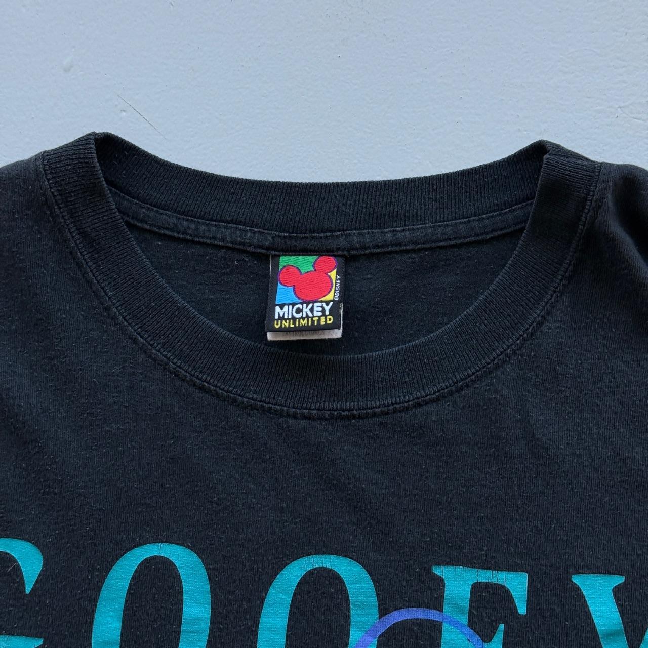 Black Goofy 90s Vintage Disney Graphic T-shirt - Large