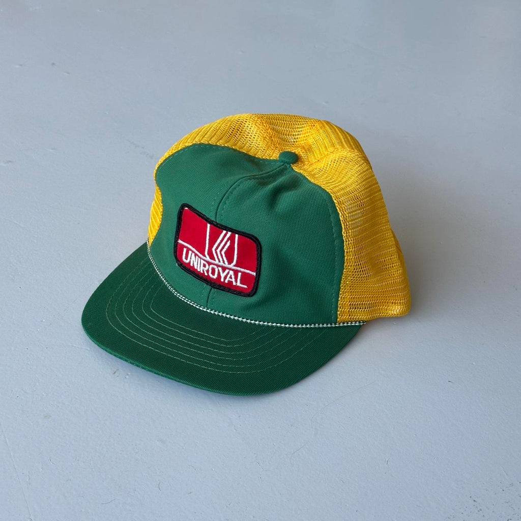 Green Yellow Uniroyal Vintage SnapBack Trucker Cap