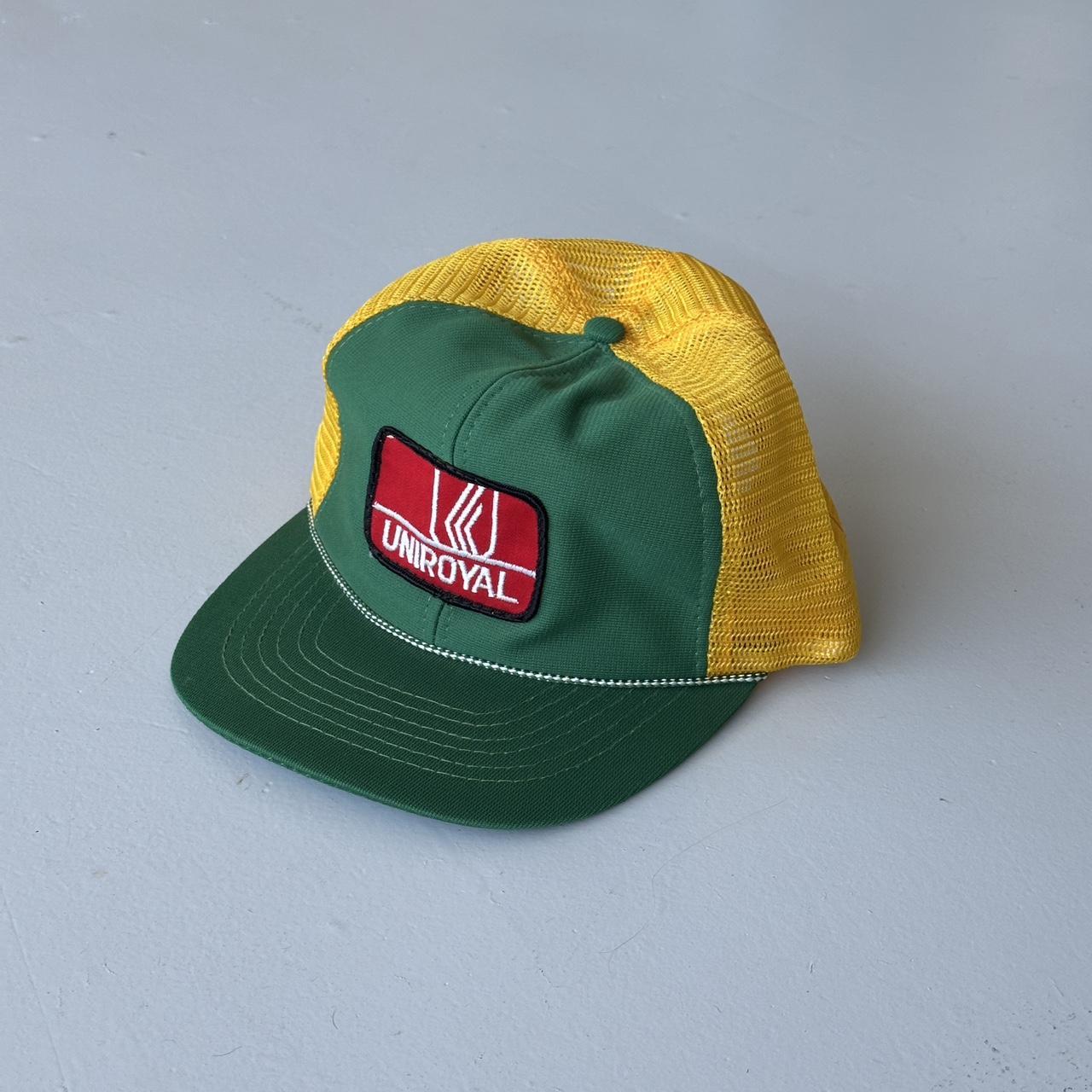 Green Yellow Uniroyal Vintage SnapBack Trucker Cap