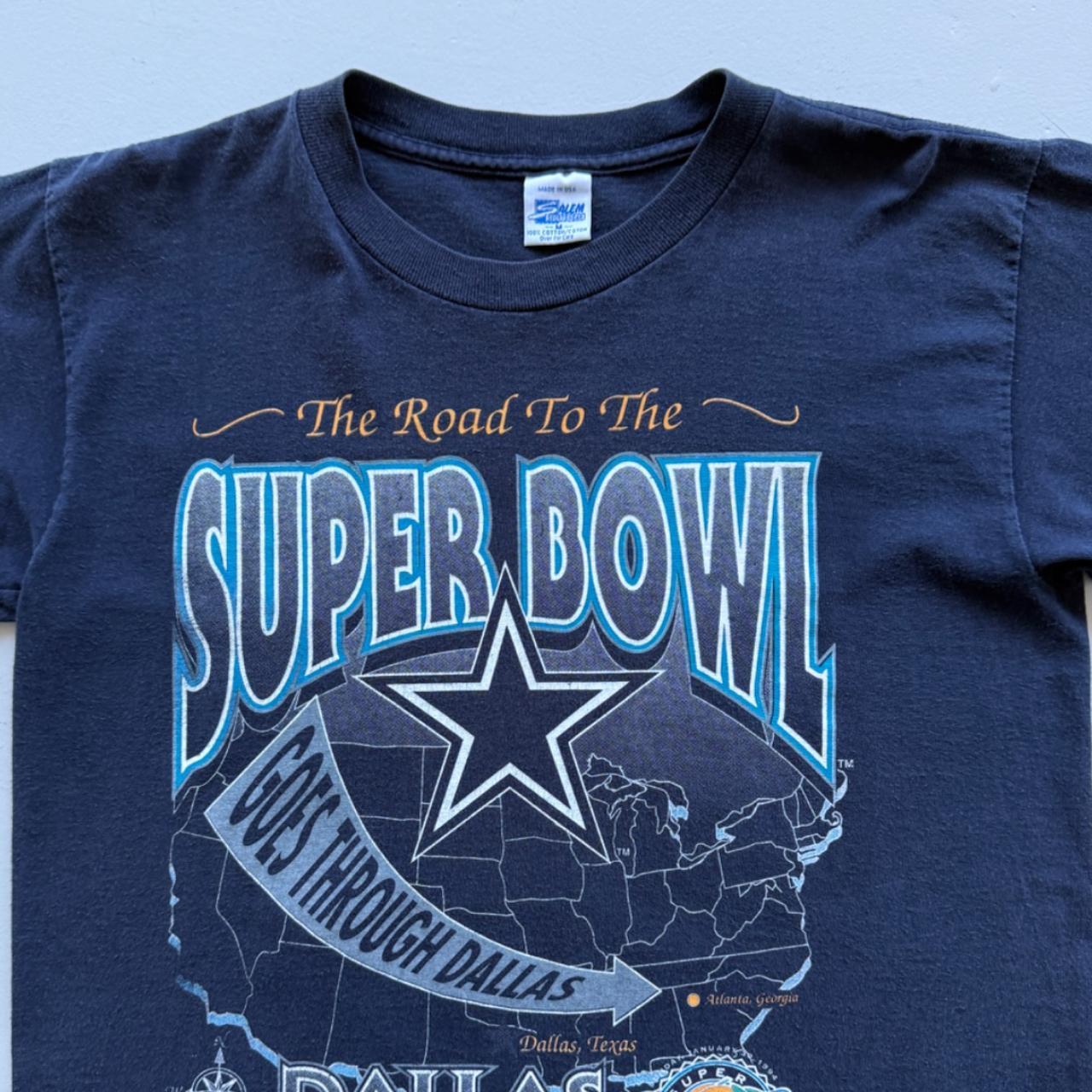 Navy Dallas Cowboys 90s Vintage Graphic T-Shirt - Medium