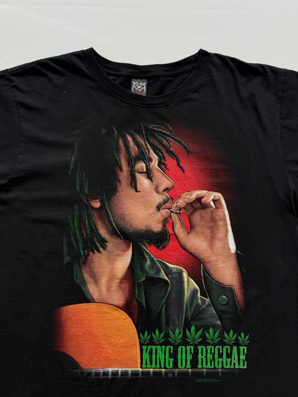 Rockvolution Bob Marley King of Reggae Vintage Graphic T-Shirt - XL