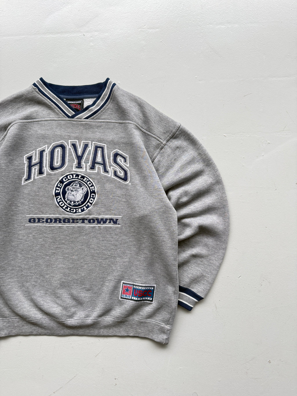 Nutmeg Mills Georgetown Hoyas 90's Vintage College Sweatshirt - Medium