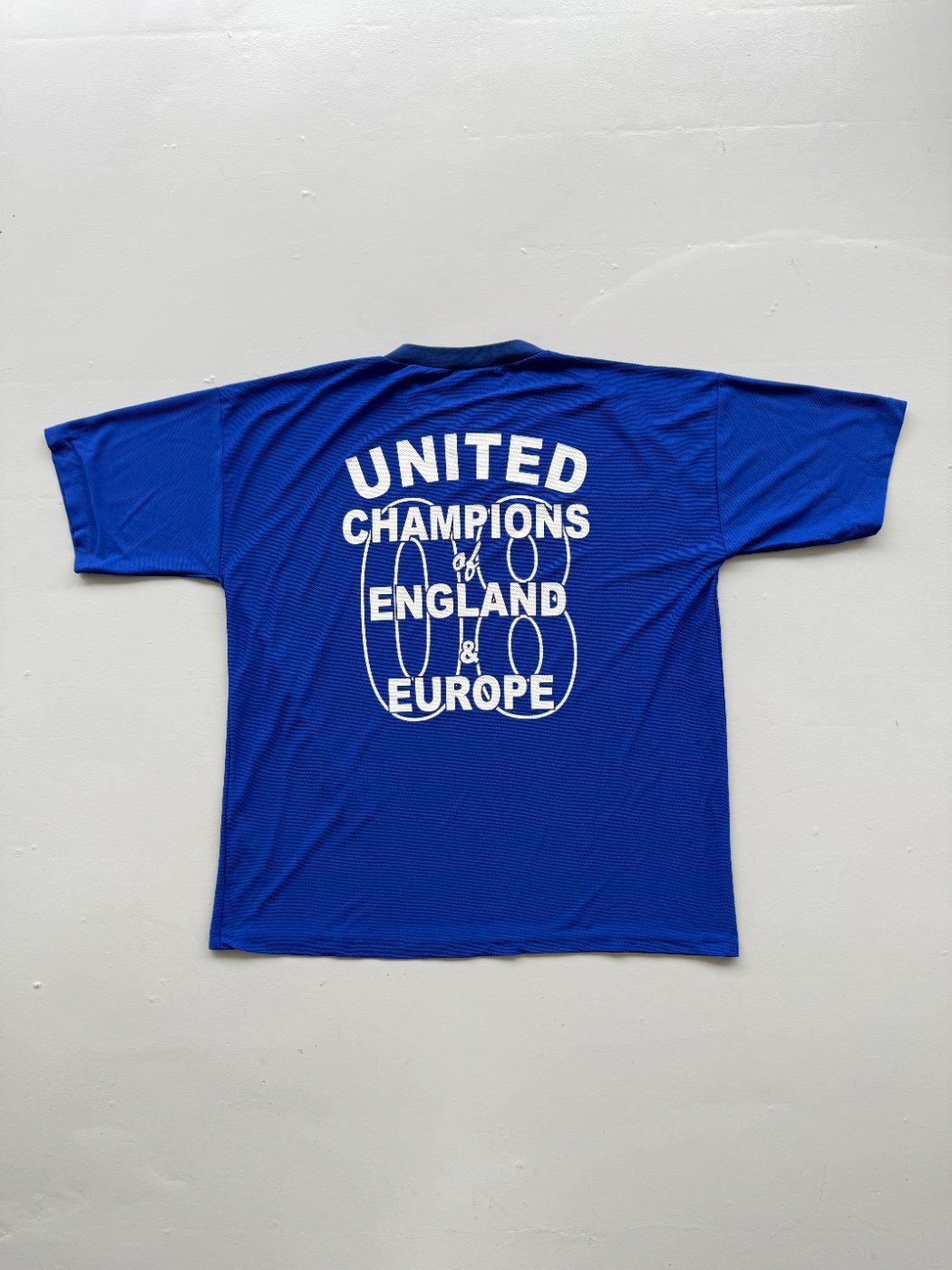 Manchester United Champions of England & Europe 2008 Vintage Football T-Shirt -