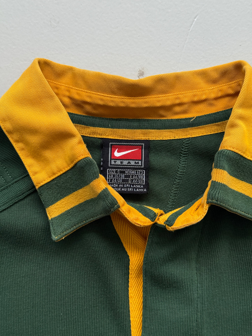 Nike SA Rugby Springboks Vintage Long Sleeve Rugby Polo - Small