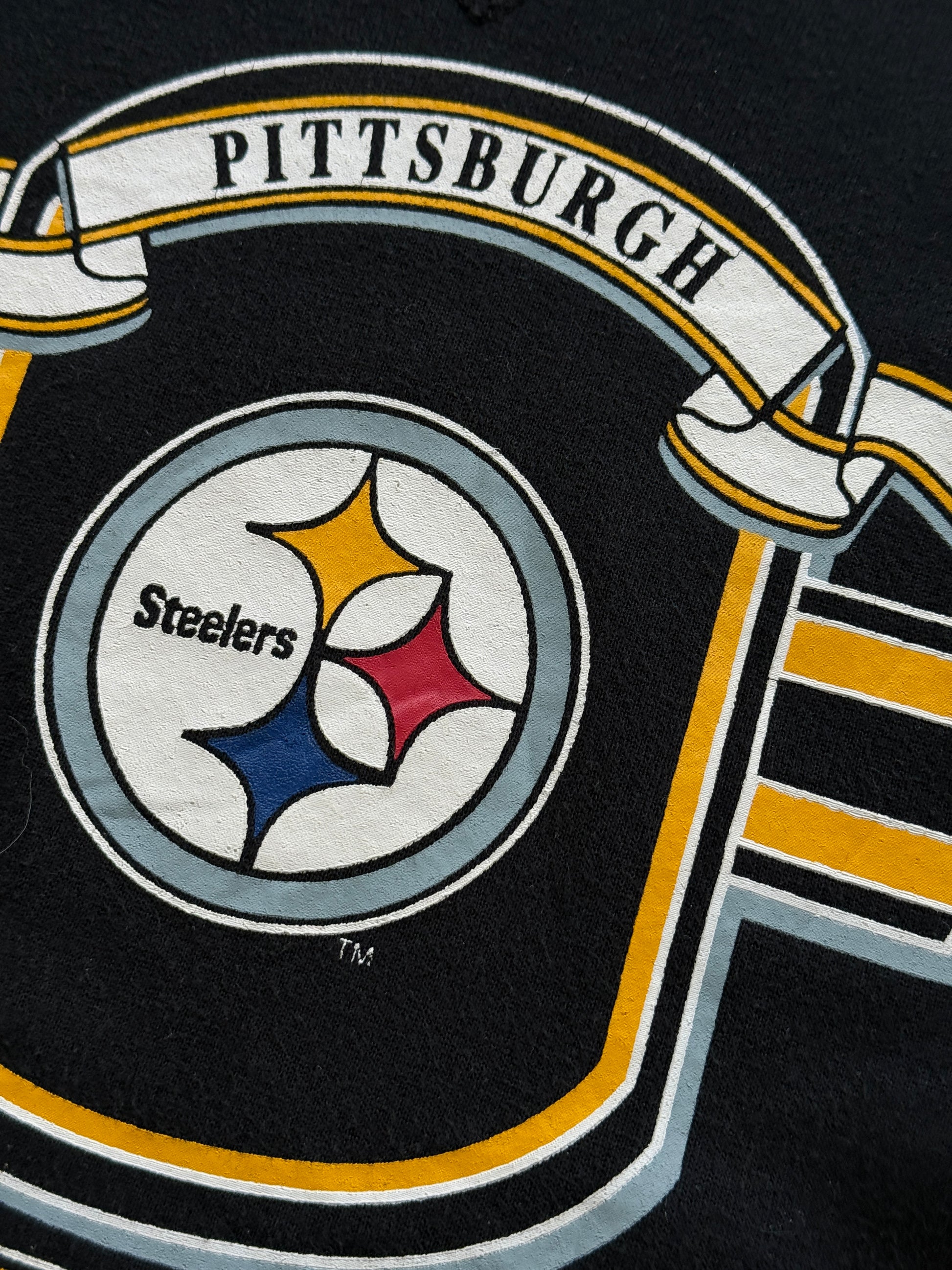 Russell Athletic Pittsburgh Steelers 90's Vintage NFL Sweatshirt - Small