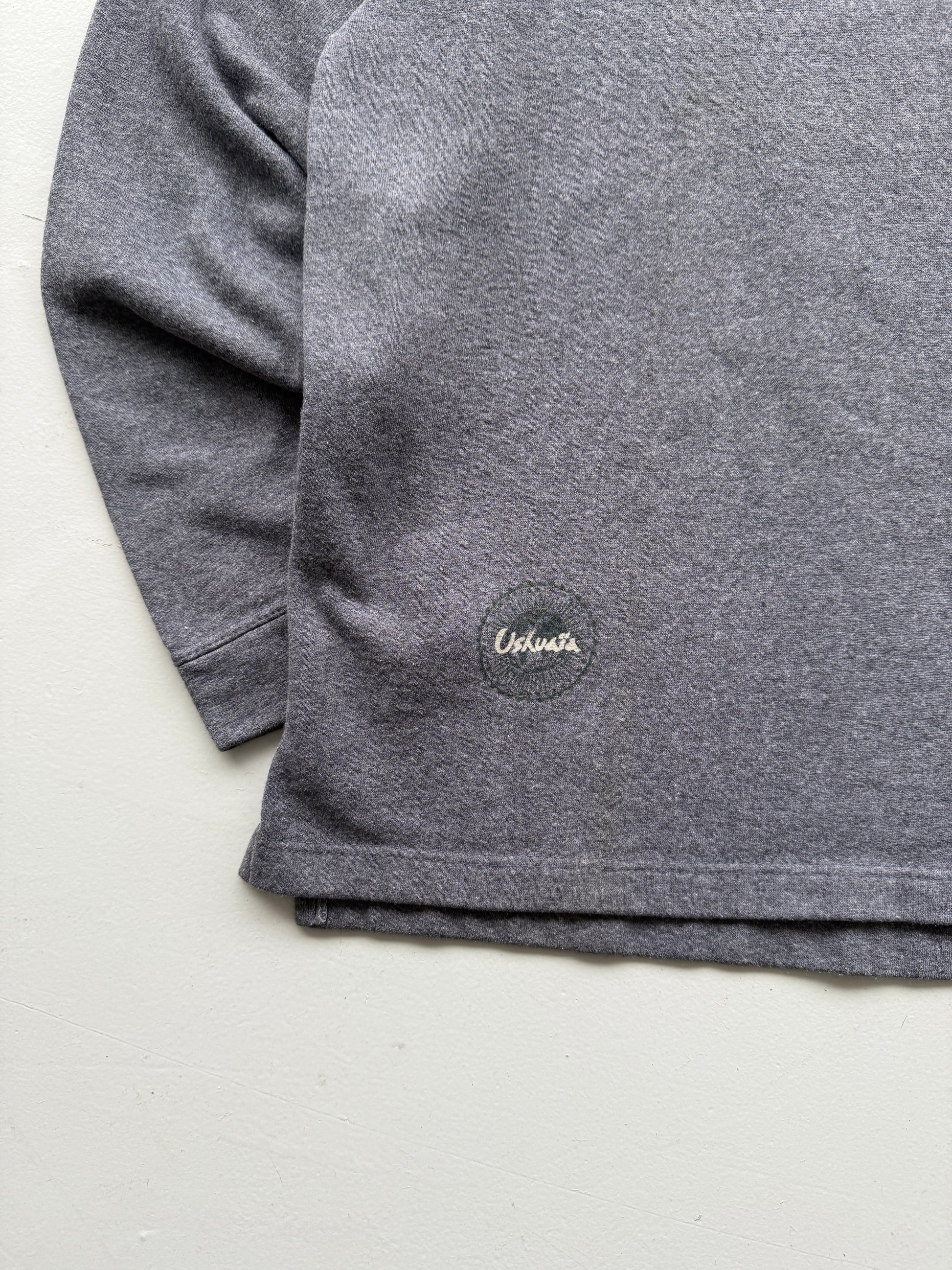 Grey Ushuaia Surf 90's Vintage Surfer Graphic Sweatshirt Jumper - XL