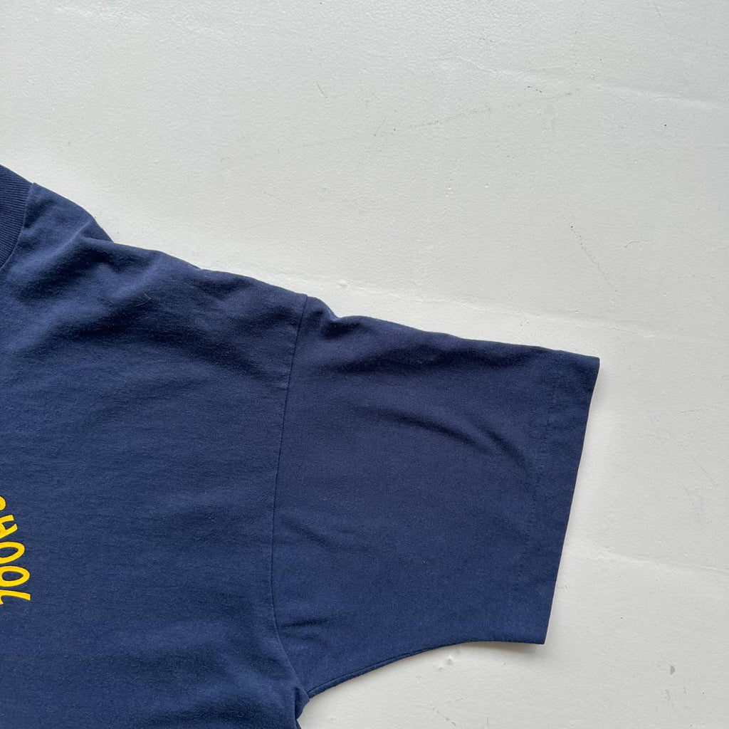 Navy Cumberland Road Bulldogs 90s Vintage T-shirt - 2XL