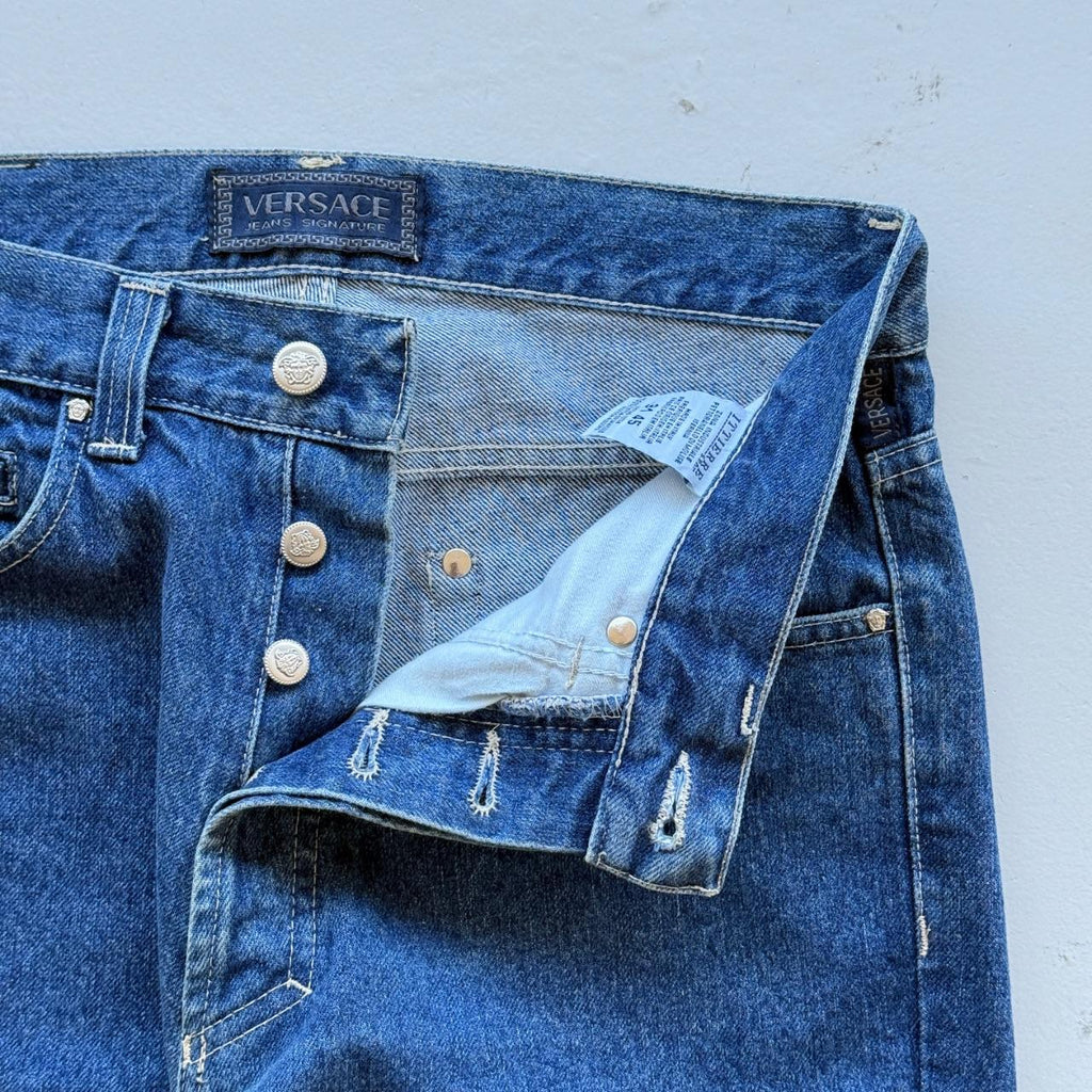 Blue Versace 00's Denim Jeans - W30 x L30
