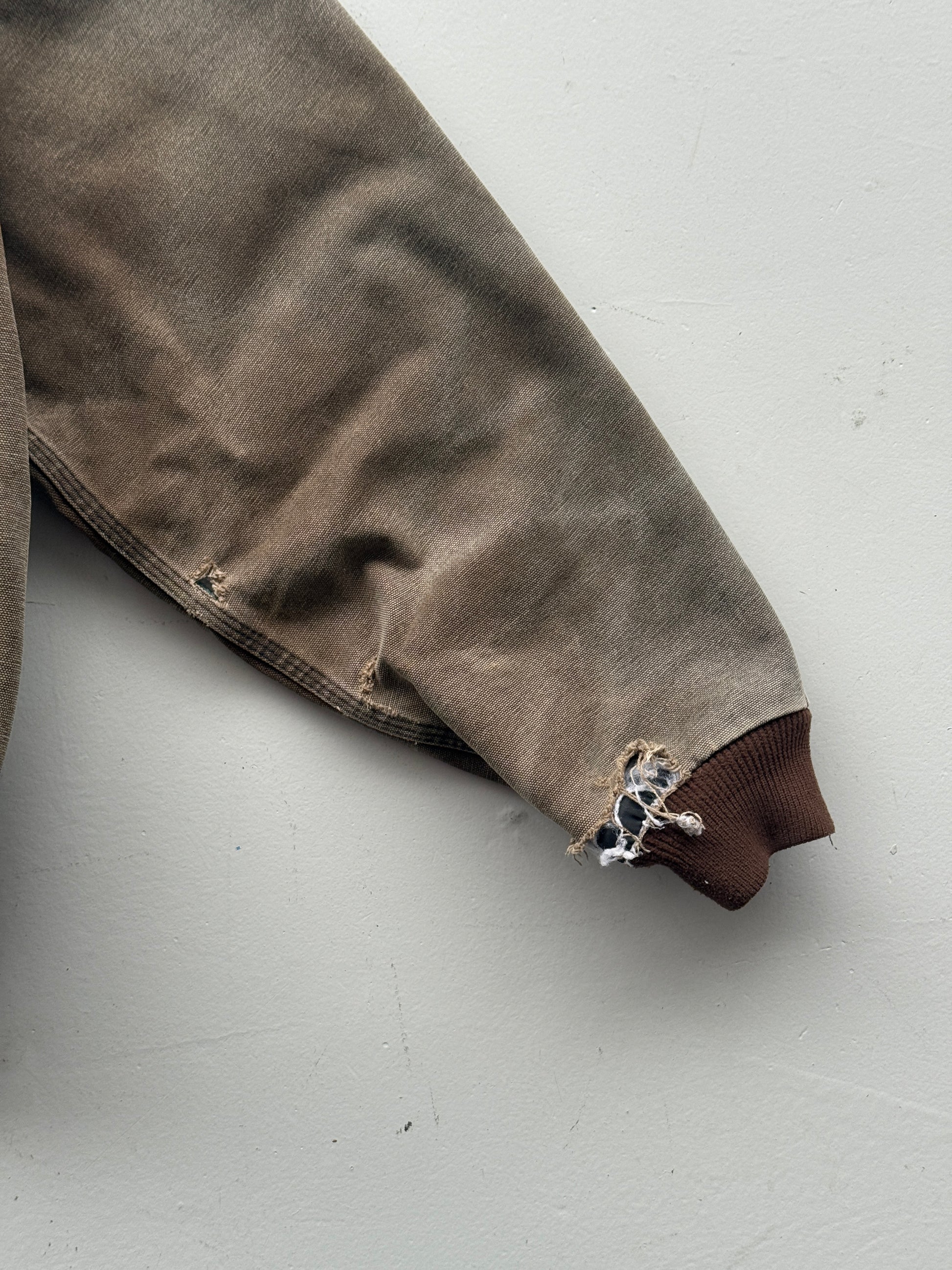 Faded Brown Carhartt 90's Vintage Cavas Active Jacket - Large