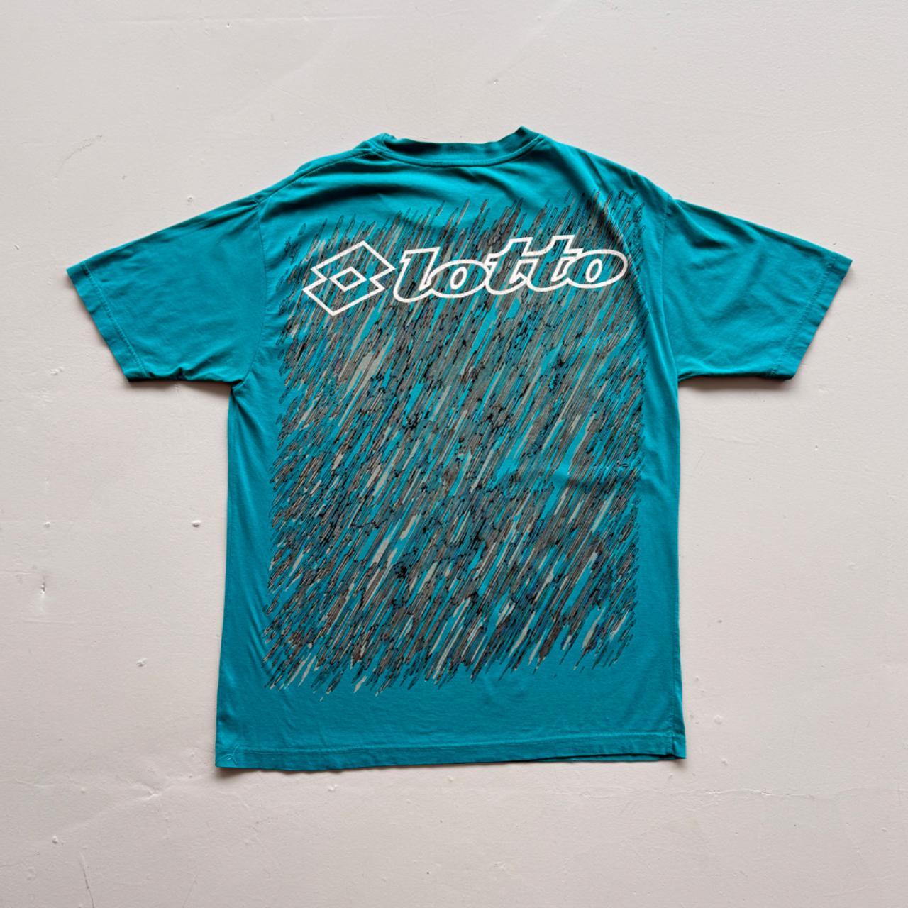 Blue Lotto US Tennis 90s Vintage Graphic T-Shirt - Large