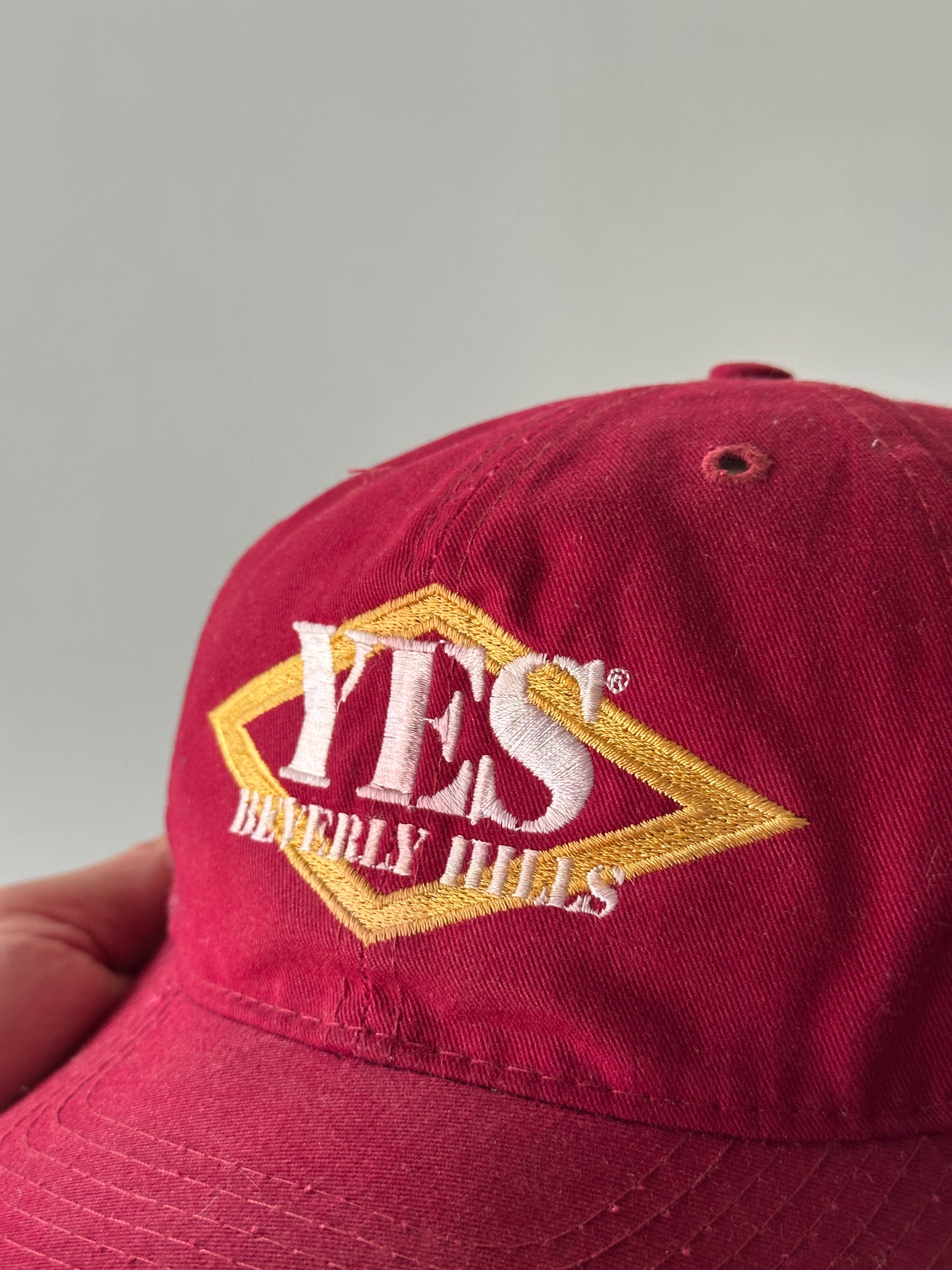 Red YES Beverly Hills 90's Vintage SnapBack Trucker Cap