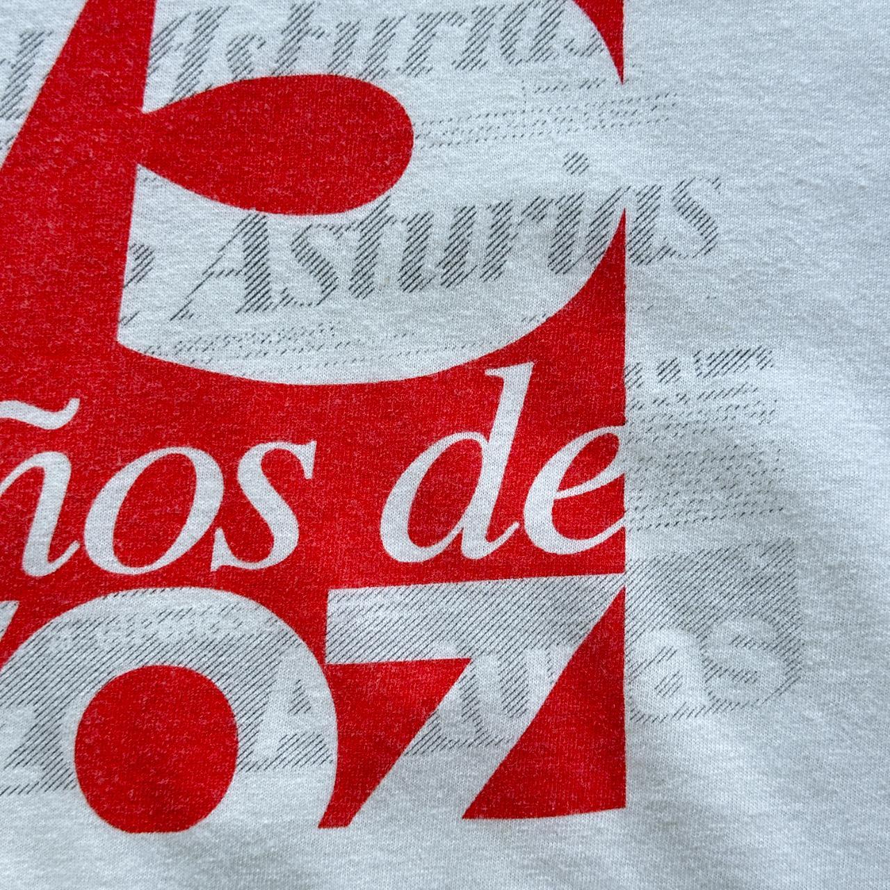 White French 75 Year Anniversary Vintage 90's T-shirt - XL