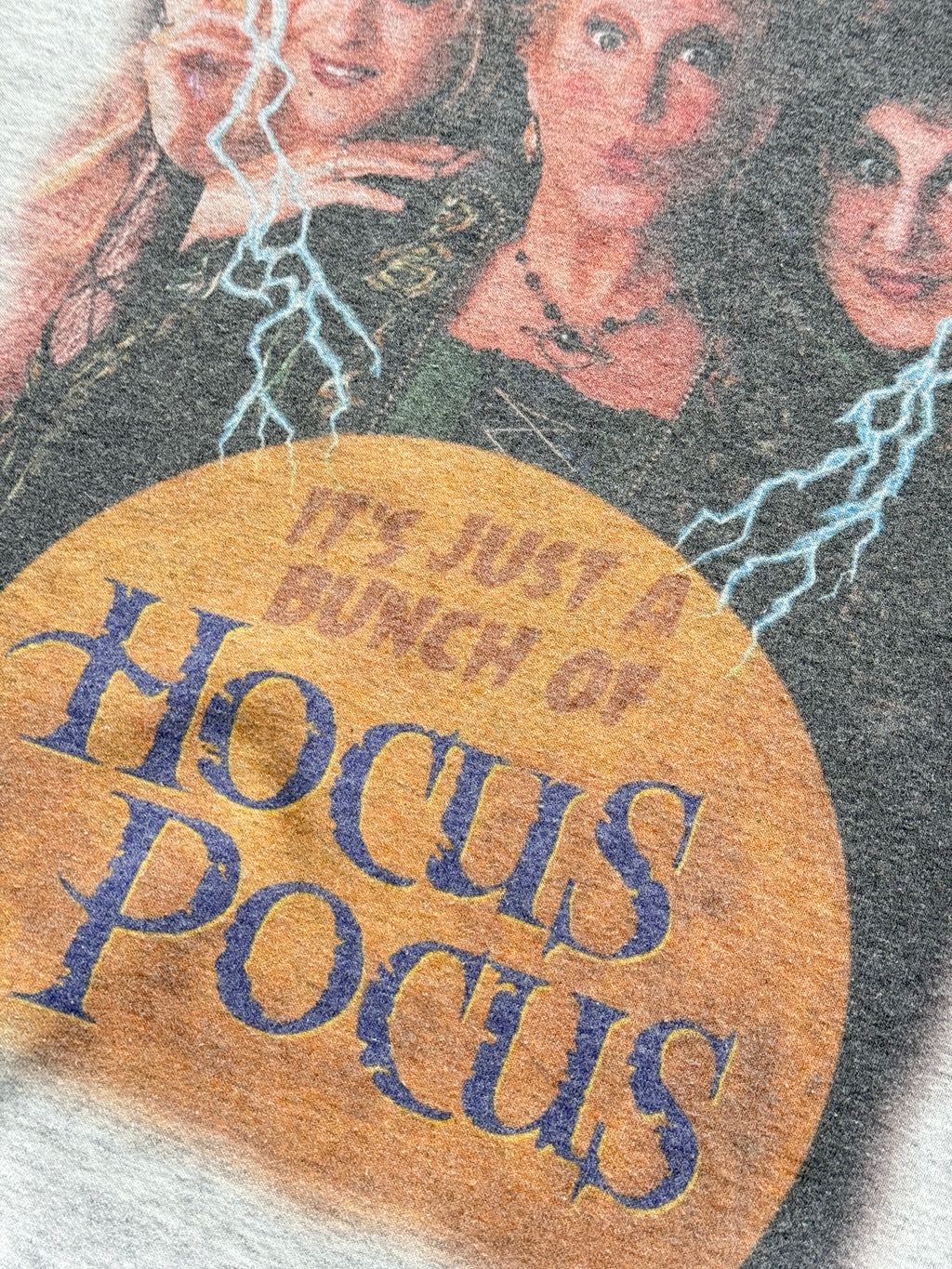 Grey Hocus Pocus 90's Vintage Movie Graphic Sweatshirt Jumper - XL