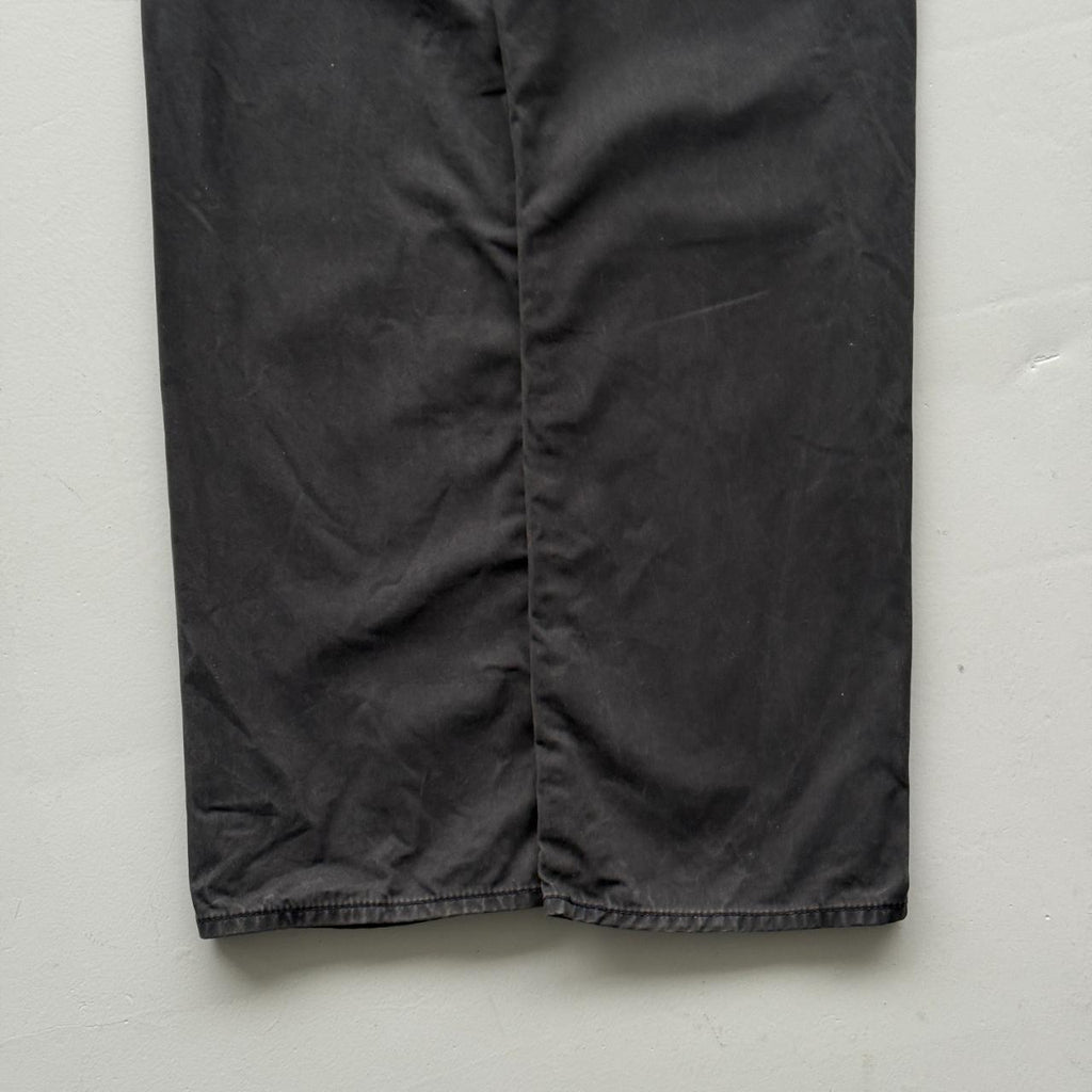 Black Levi's 505 Denim Straight Leg 90's Vintage Jeans - 36” x 30”
