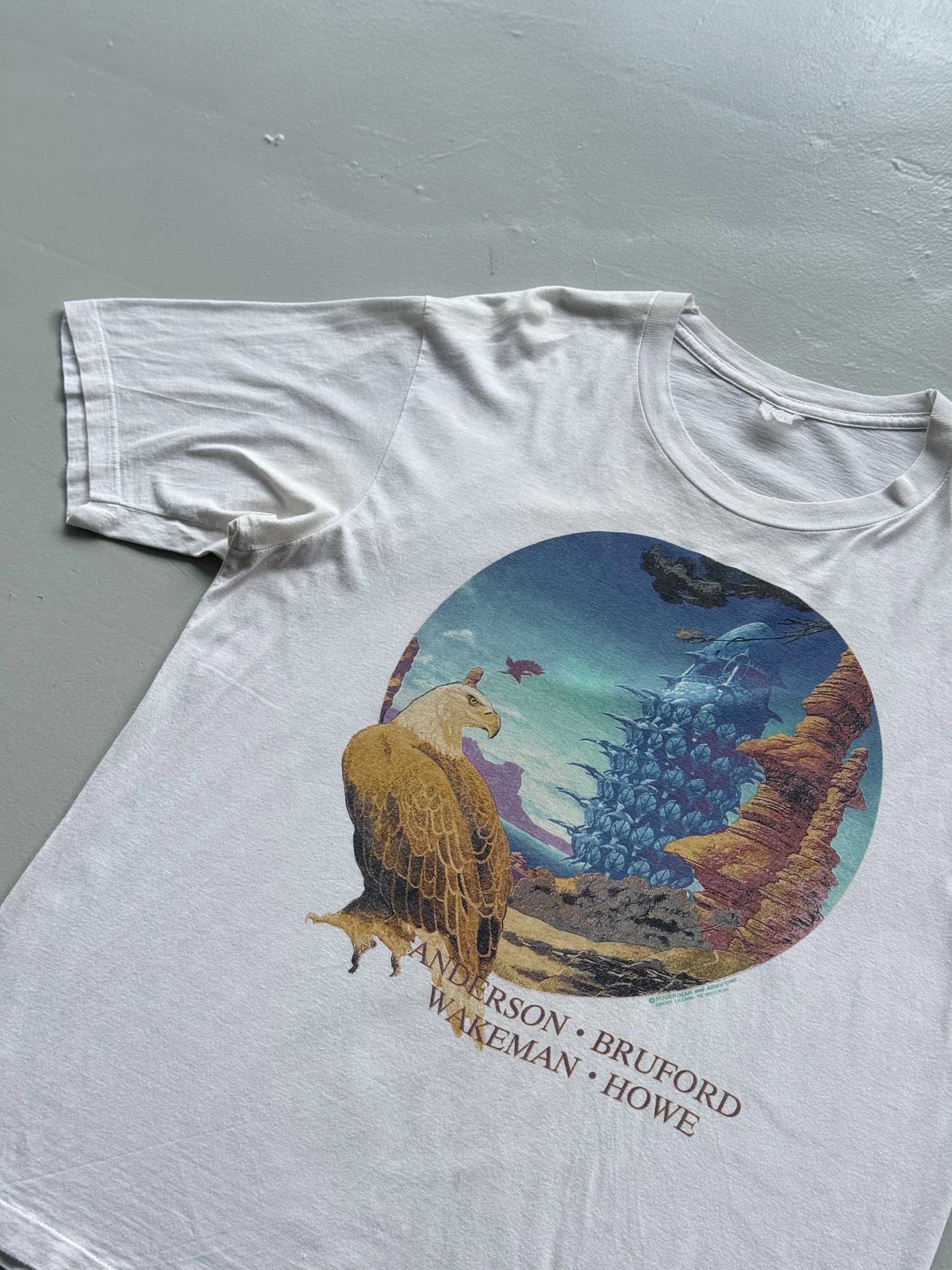 Anderson Bruford Wakeman Howe YES Tour 1989 Vintage Band T-Shirt - Large