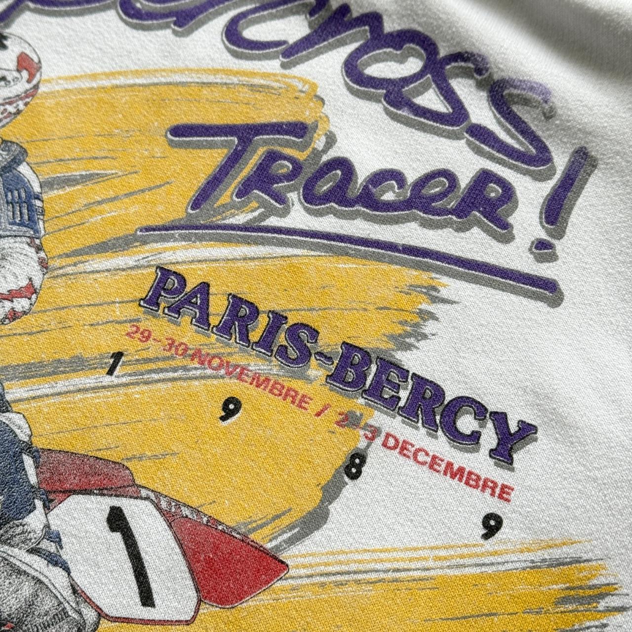 White Supercross Camel 90s Vintage Graphic Sweatershirt - Large