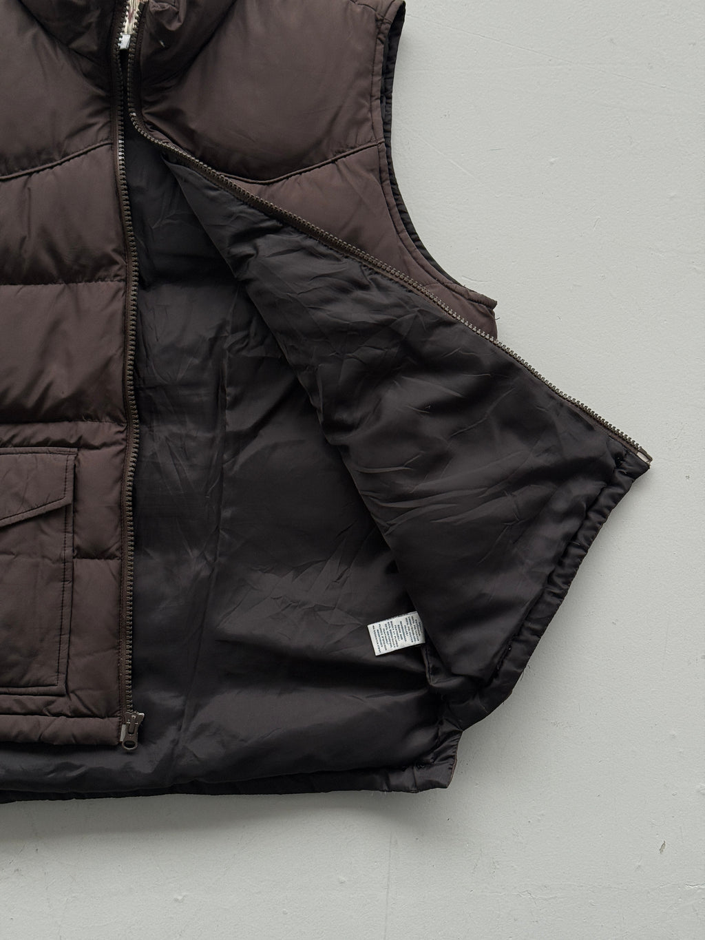 Brown Old Navy 00's Vintage Insulated Puffer Vest - Medium